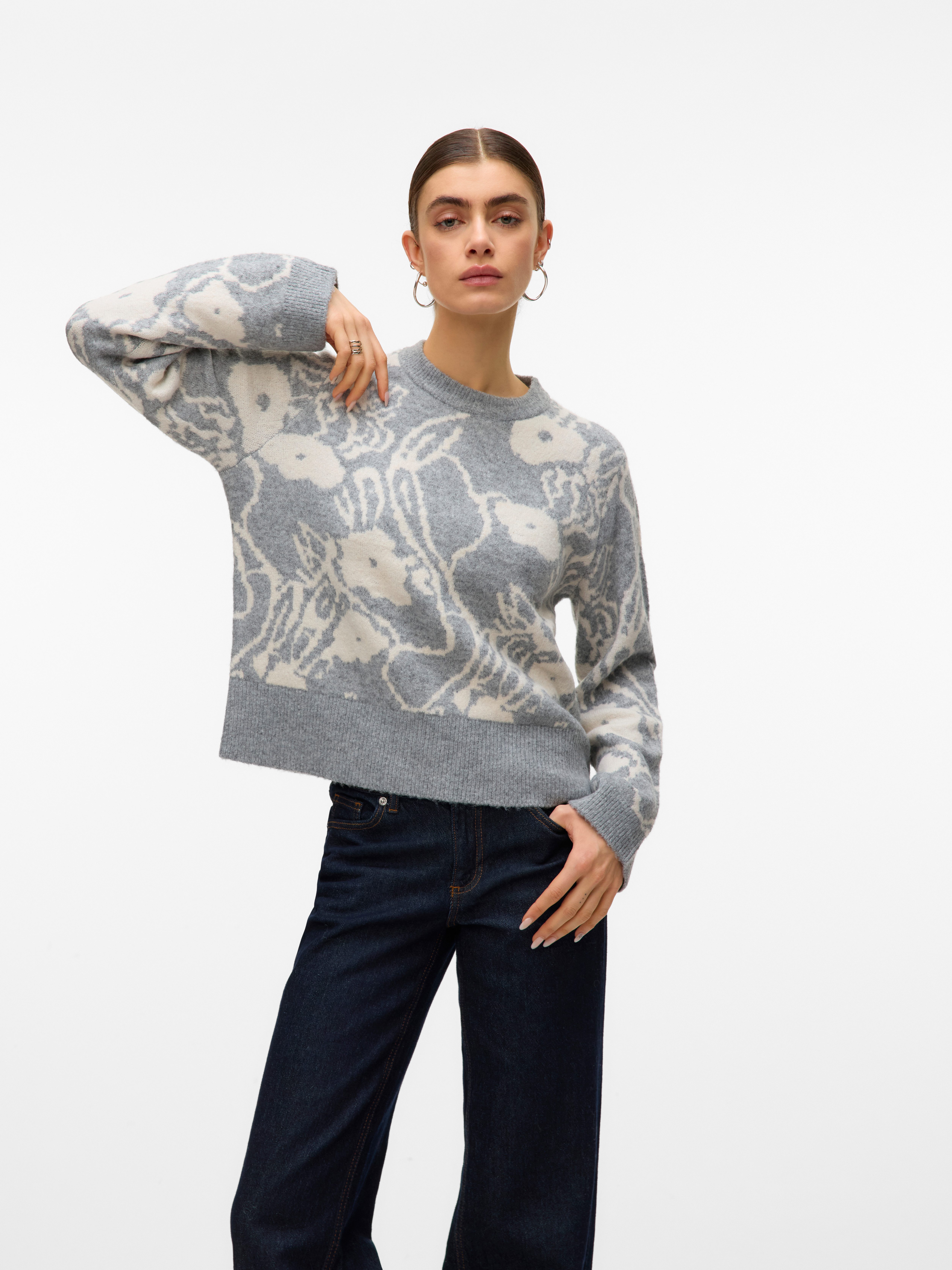 Vero Moda Strickpullover VMKAILA LS O-NECK günstig online kaufen
