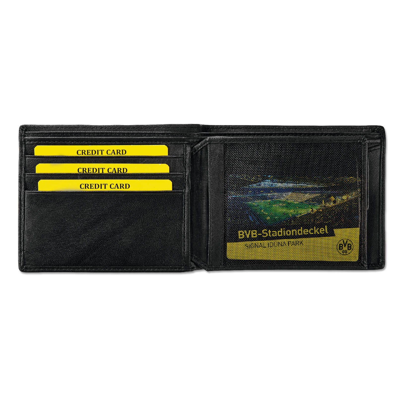 BVB Geldbörse BVB Ledergeldbörse (Packung, 1-tlg., Wallet), Leder
