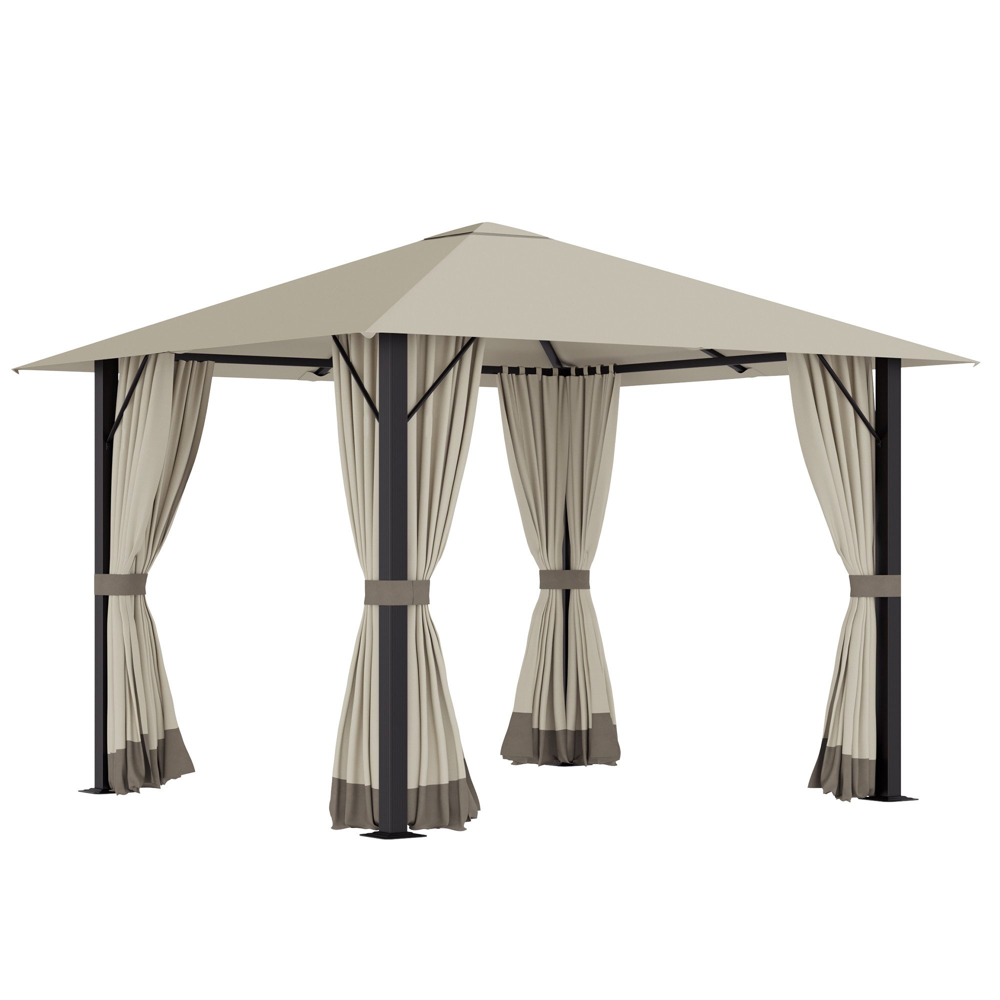 Tarp-Zelt Faltbar Gartenzelt,Gartenpavillon 300x600cm mit 6 Seitenteilen