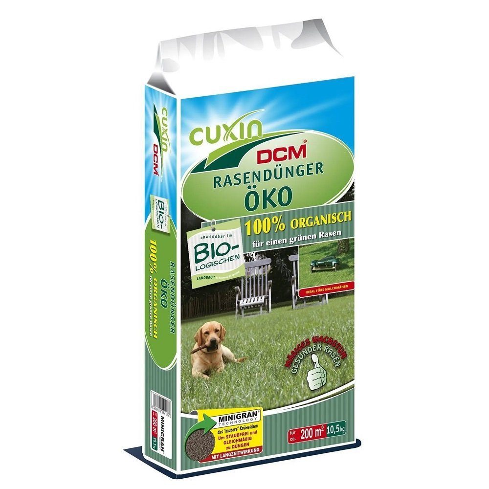Rasendünger Cuxin DCM Rasendünger Öko 10,5 kg