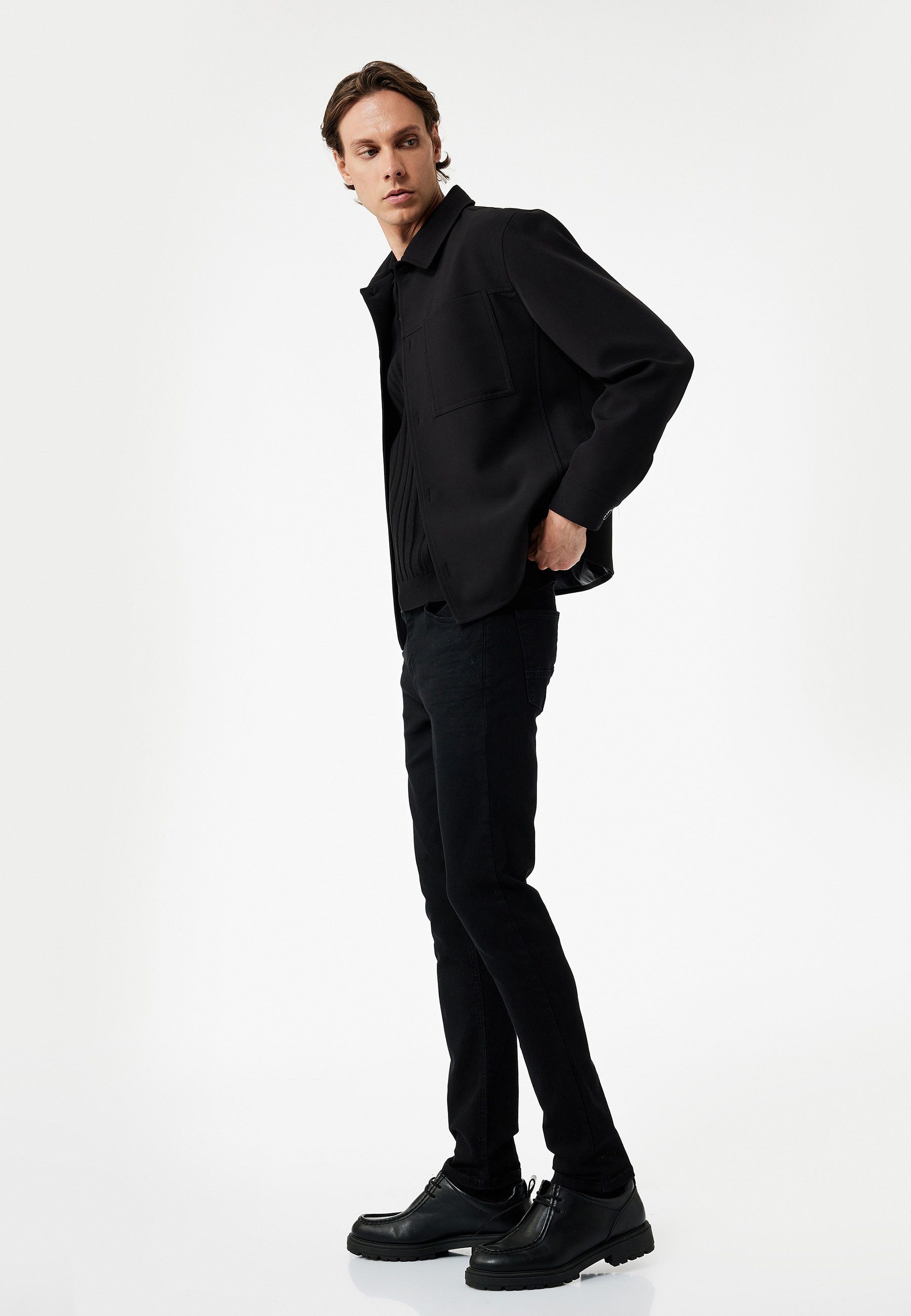 3/4-Jeans Normale Leibhöhe Slim Slim-fit-Jeans
