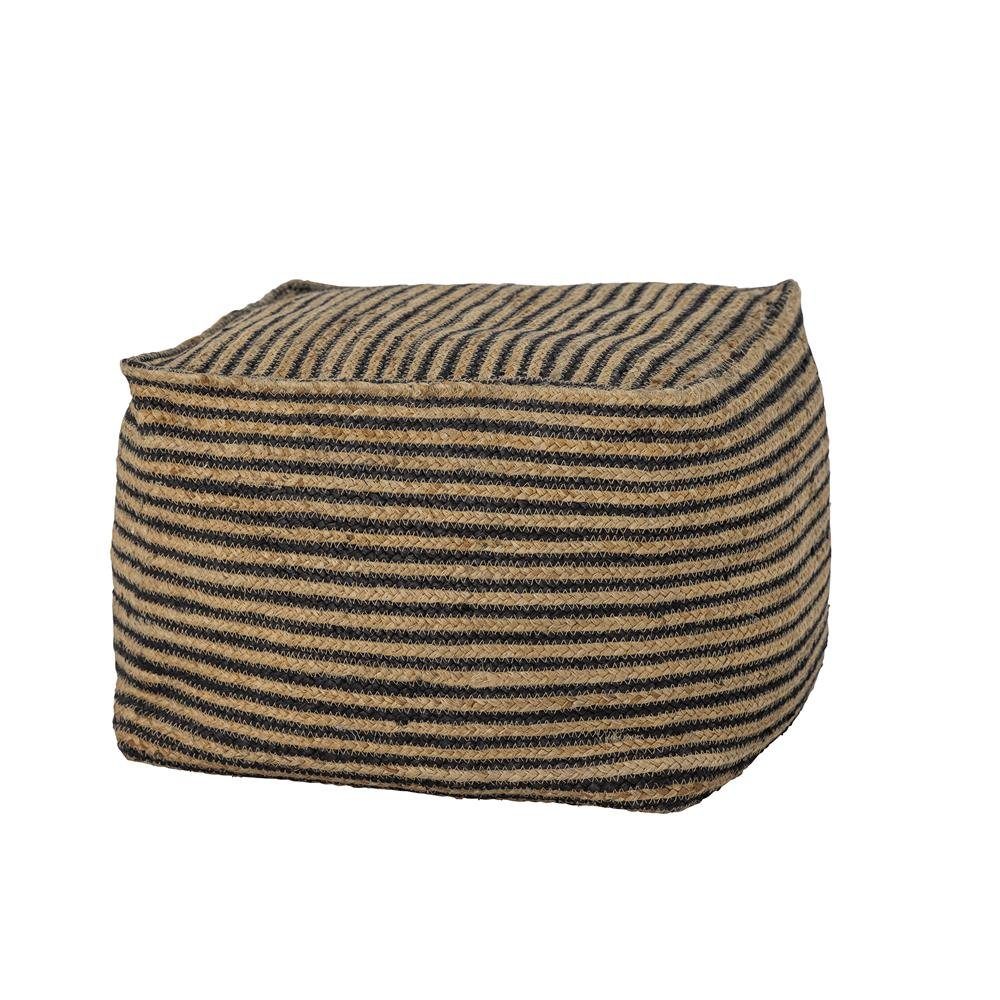 Bloomingville Pouf Nao (1x Sitzkissen, 1St., 40 x 35 x 40 cm), Jute
