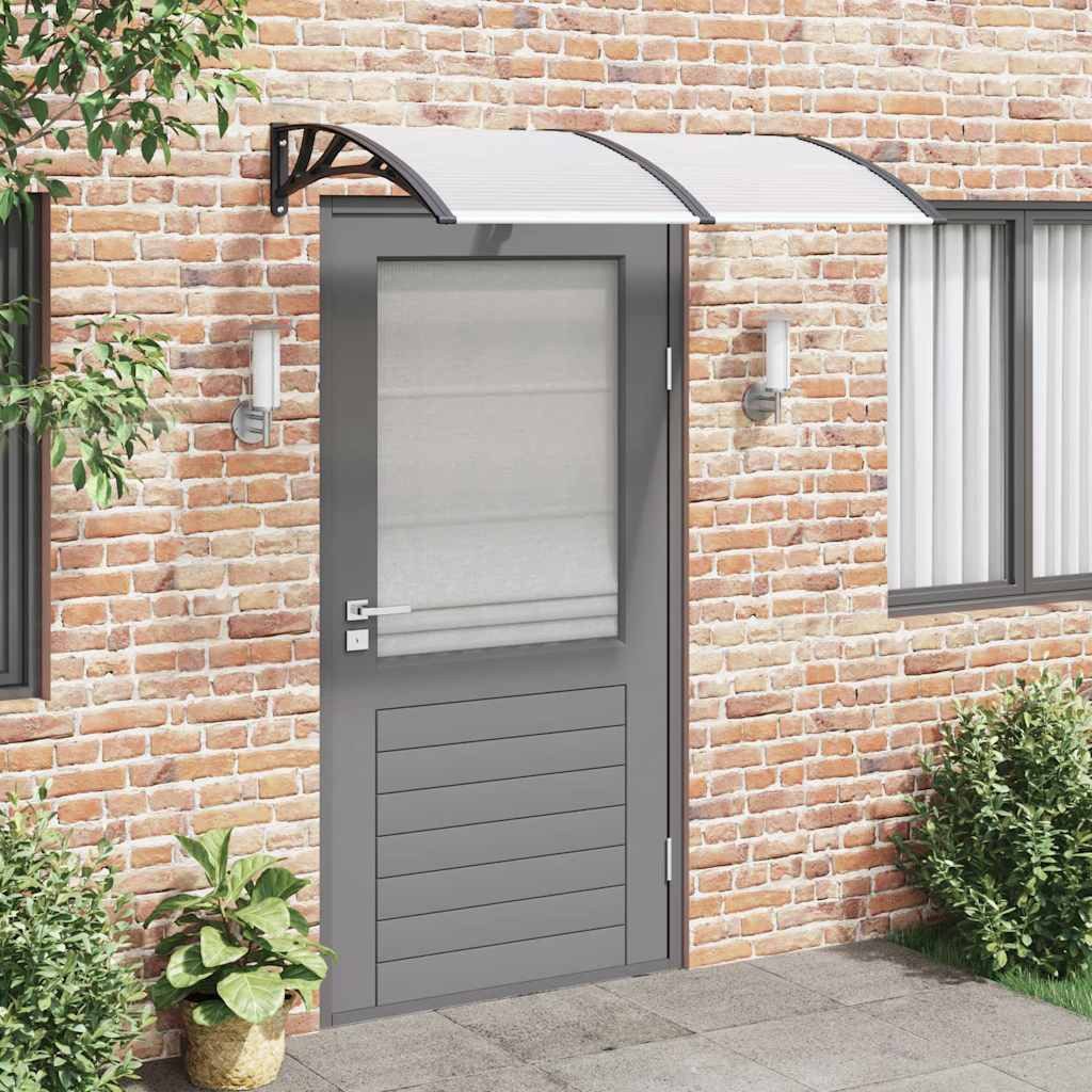vidaXL Markise vidaXL Türvordach Schwarz 150x100 cm Polycarbonat