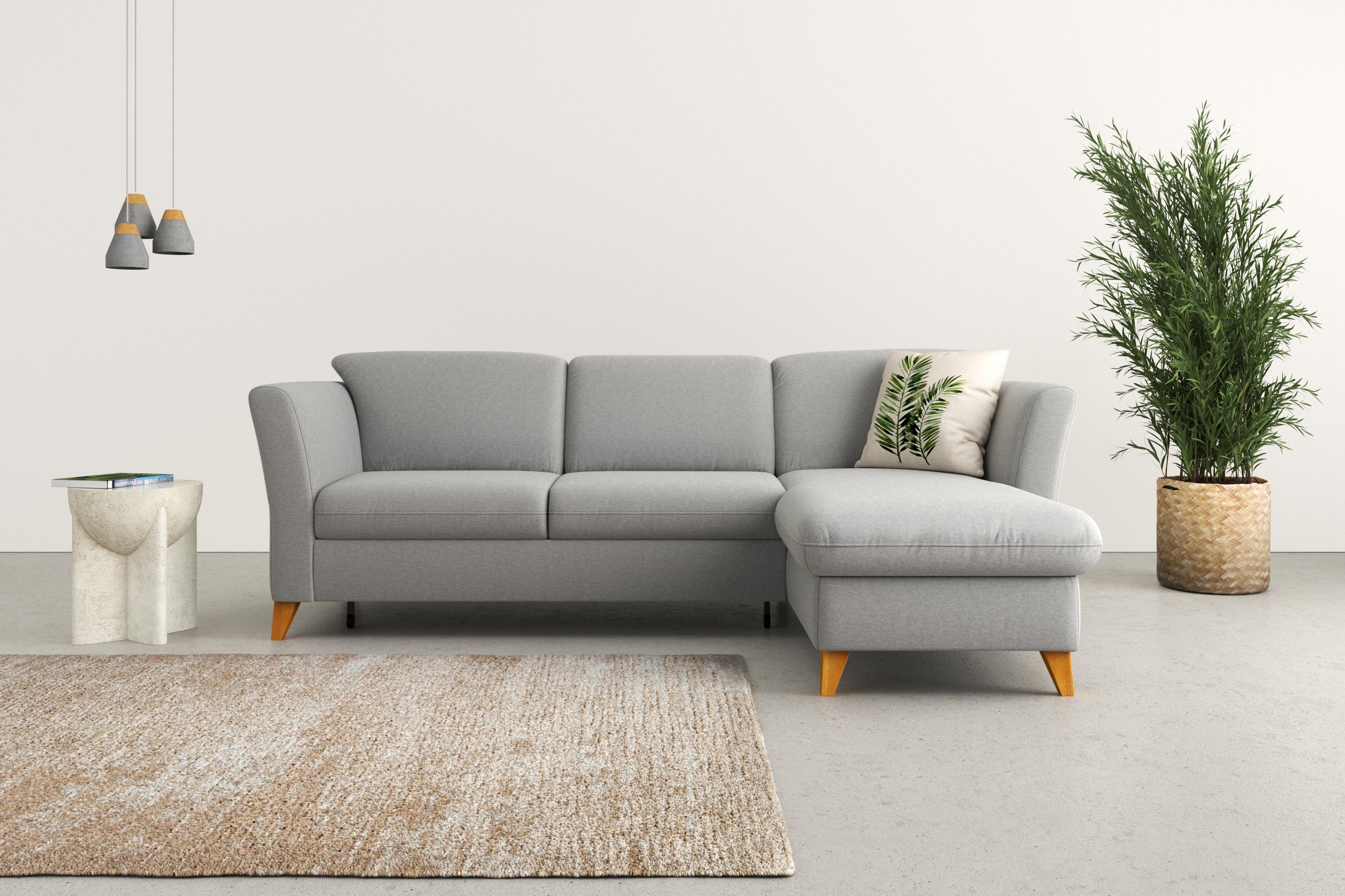 Home affaire Ecksofa Trelleborg L-Form, Federkern-Polsterung, günstig online kaufen