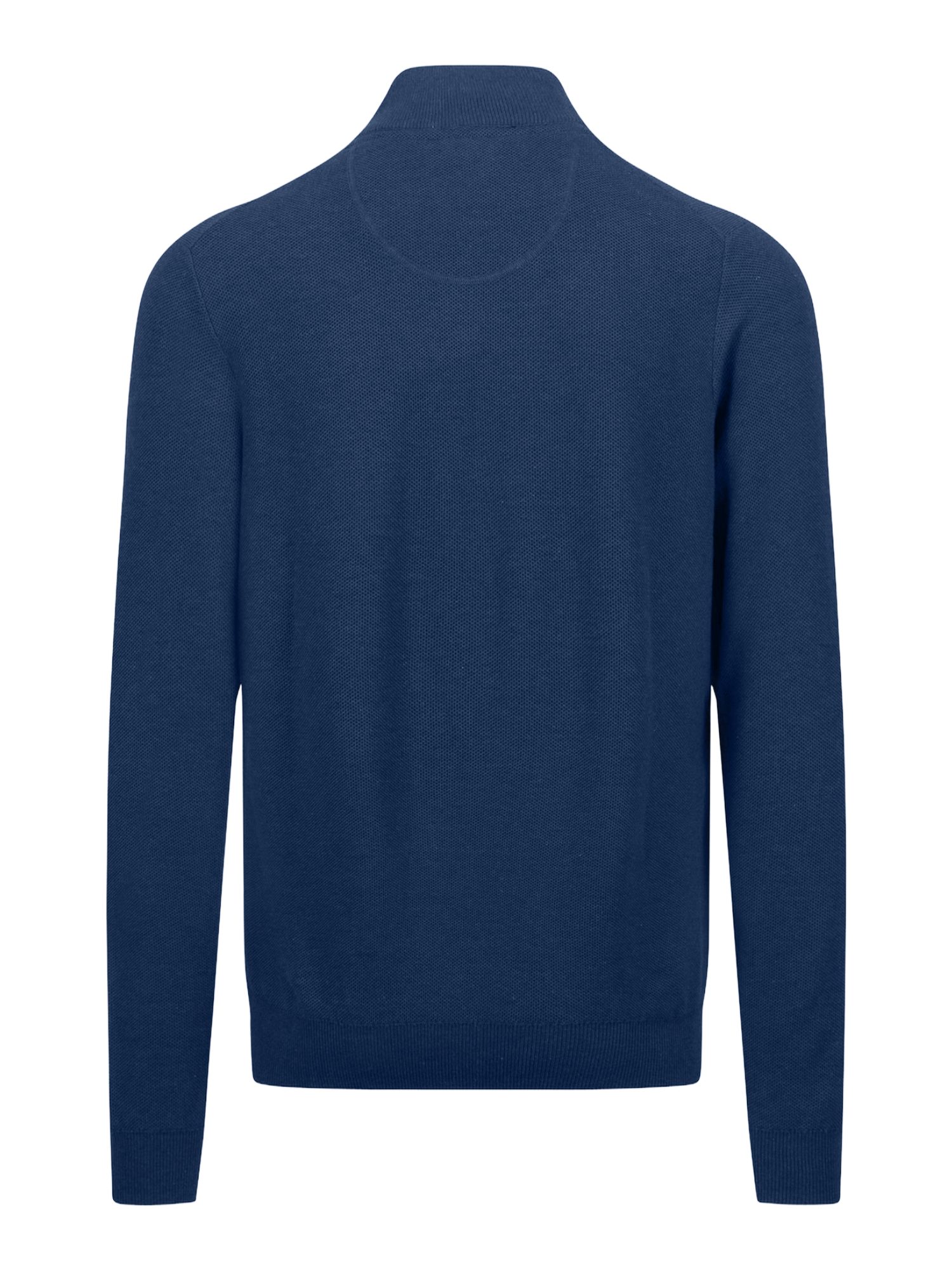 FYNCH-HATTON Troyer blau,Casual,Baumwolle,Logoprint,Troyer-Kragen,Lang,Casual Fit