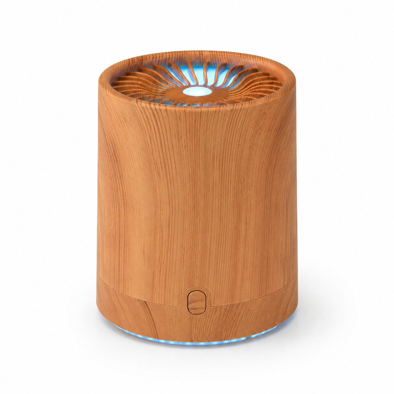 Tekoo Luftbefeuchter Ultraschall Luftbefeuchter & Aroma Diffuser Holzoptik USB LED 160ml, 0,16 l Wassertank