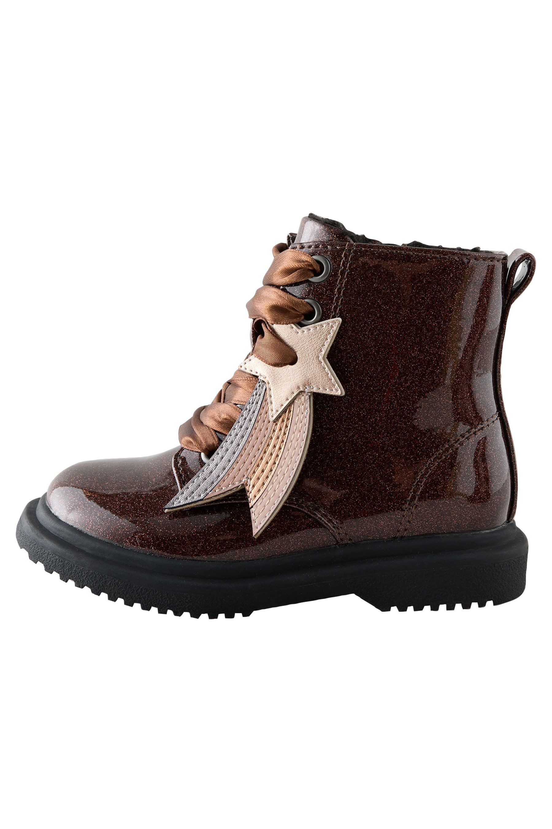 Next Schnür-Stiefeletten, weite Passform Stiefelette