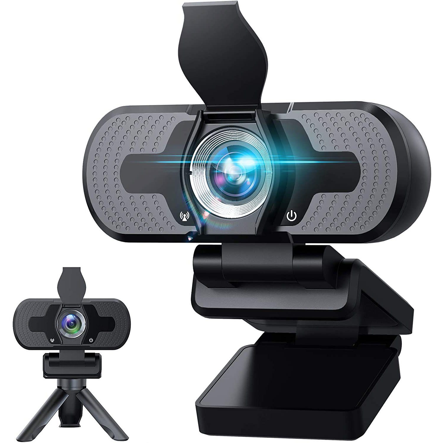 IVSO »Webcam mit Mikrofon, Plug & Play 1080P Webcam mit  Sichtschutzstativ,110 Grad Weitwinkel 30fps Webcam mit Mikrofon für  Videokonferenzen&#xff0c;« Webcam (1920 X 1080P, Calling/Gaming/Skype/Zoom  in Laptop) online kaufen | OTTO