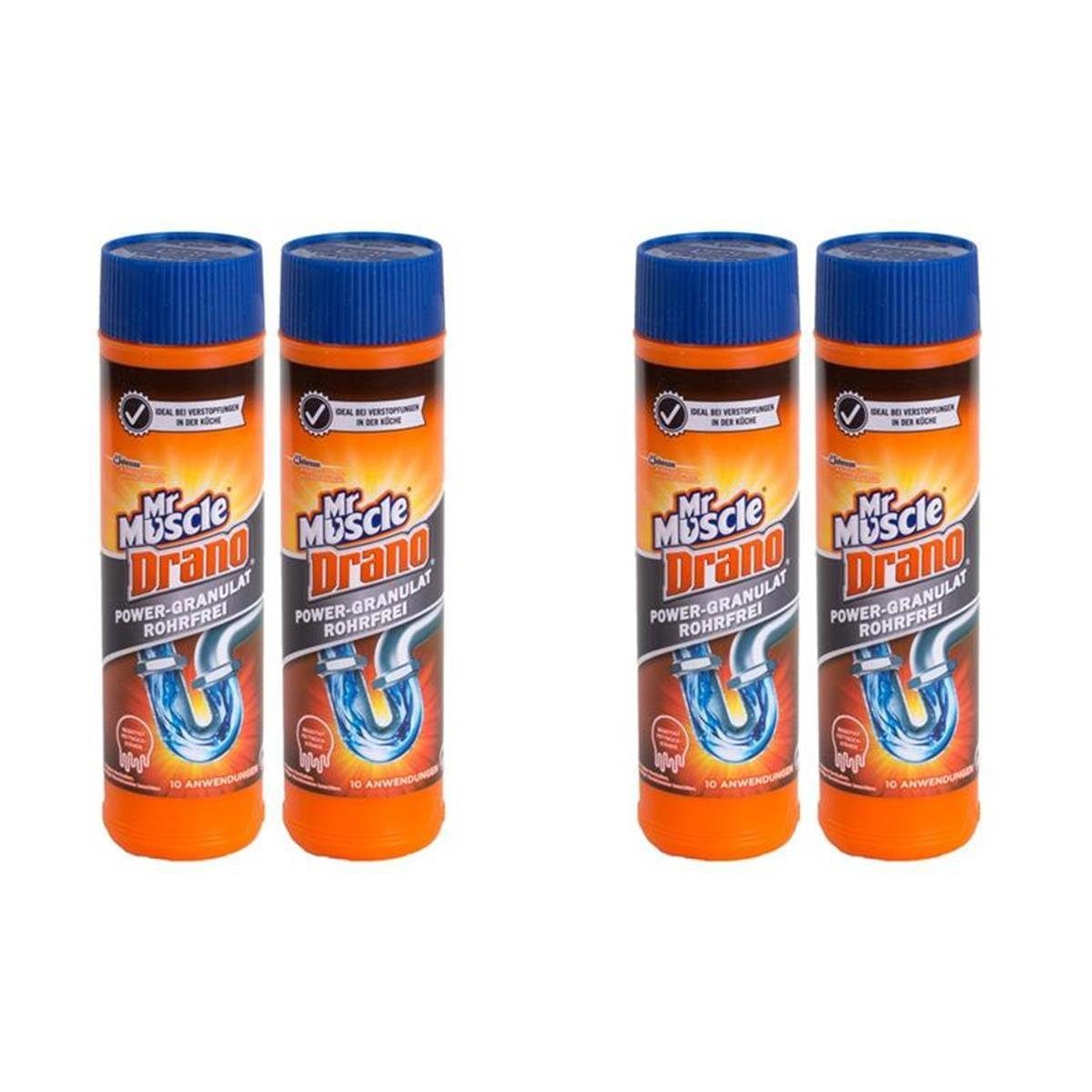 Mr Muscle Mr Muscle Drano Power-Granulat Rohrfrei 10 Anwendungen (4er Pack) Rohrreiniger
