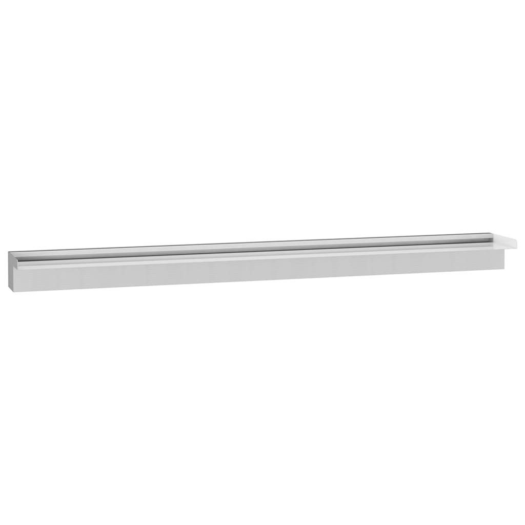 vidaXL Poolwasserfall, Wasserfall Rechteckig Edelstahl 110 cm