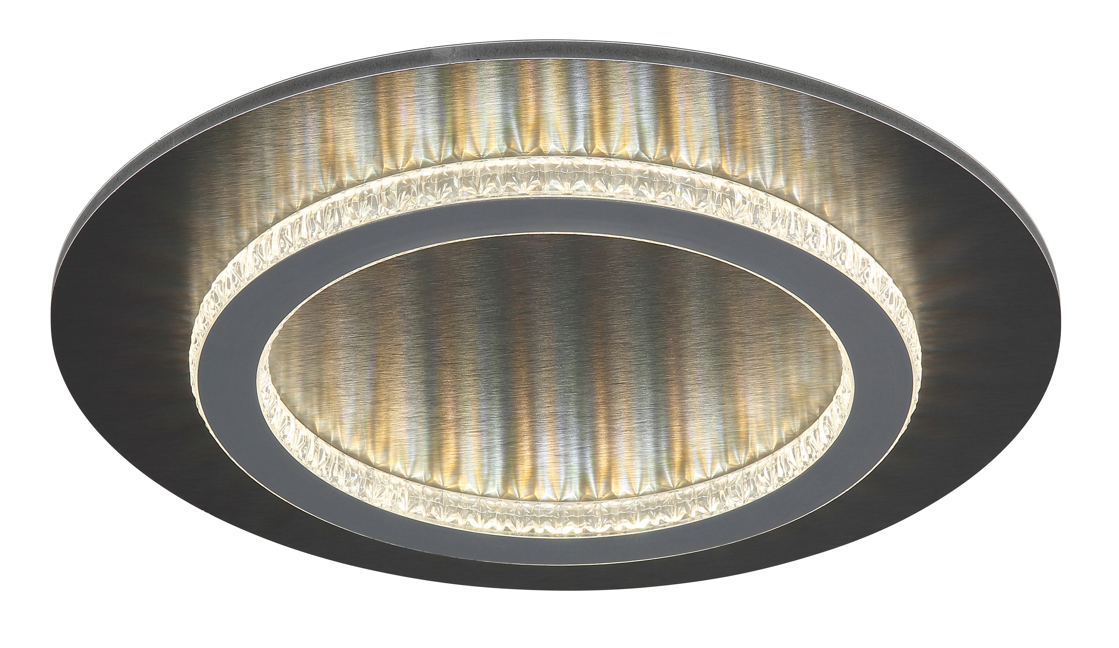 GLOBO LIGHTING Deckenleuchte JAYDEN, Memoryfunktion, LED fest integriert, warmweiß - kaltweiß, Deckenlampe Wohnzimmer-Leuchte Schlafzimmer-Leuchte Flur Küche