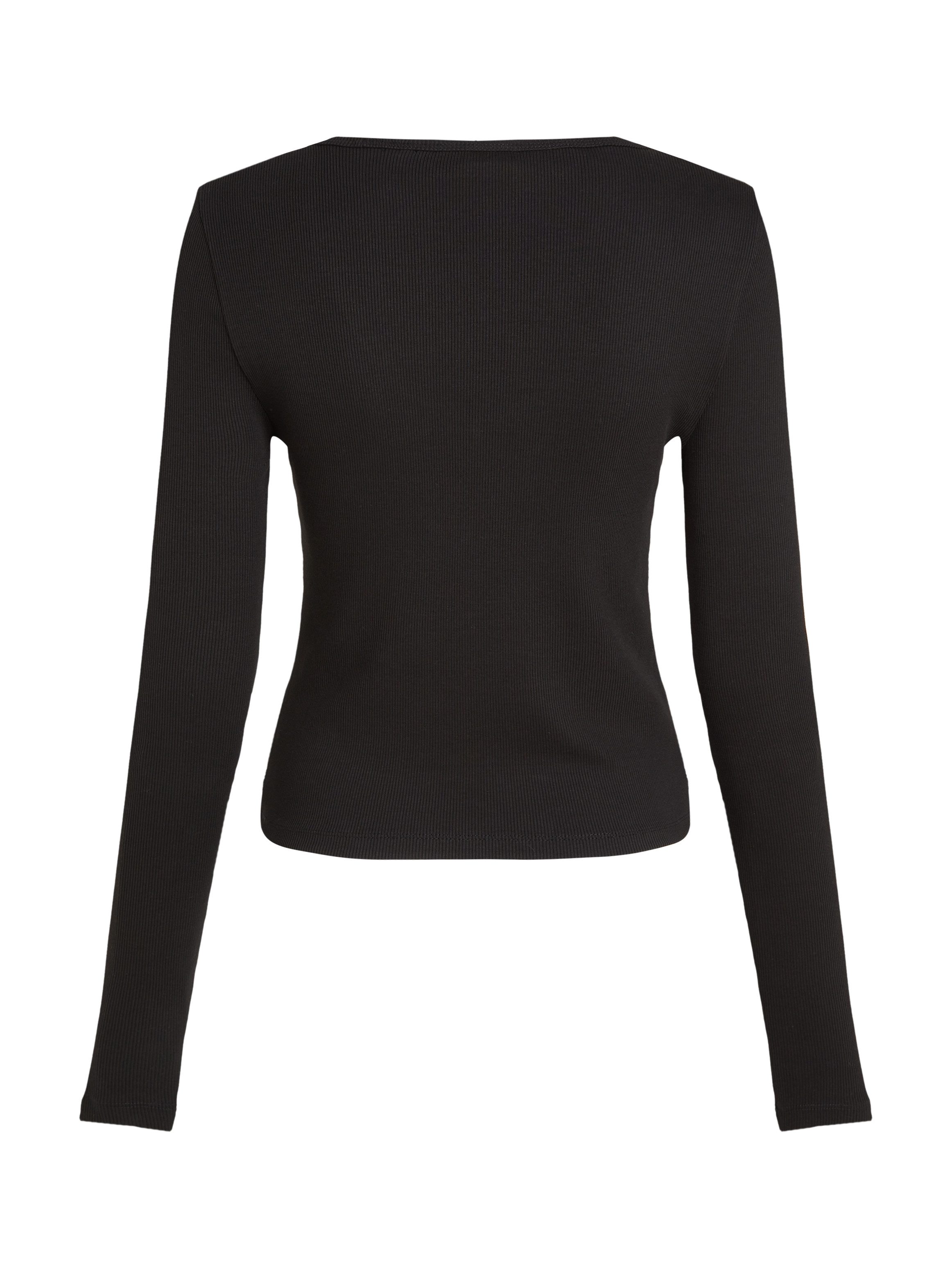 Calvin Klein Jeans Langarmshirt WOVEN LABEL günstig online kaufen