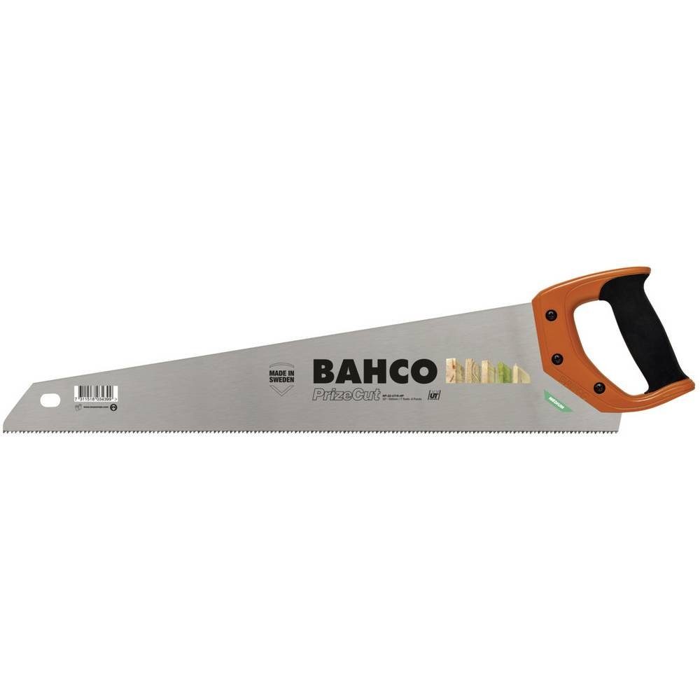 BAHCO Handsäge Prizecut Fuchsschwanz 550mm F. Alle Holzarten 7/8 Zpz NP-22-U7/8-HP