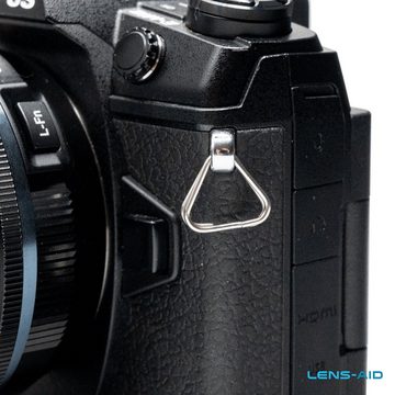 Lens-Aid Kamerazubehör-Set 2 Paar Gurt-Verbindungsringe (dreieckig) mit Schutzkappen, (4 tlg)