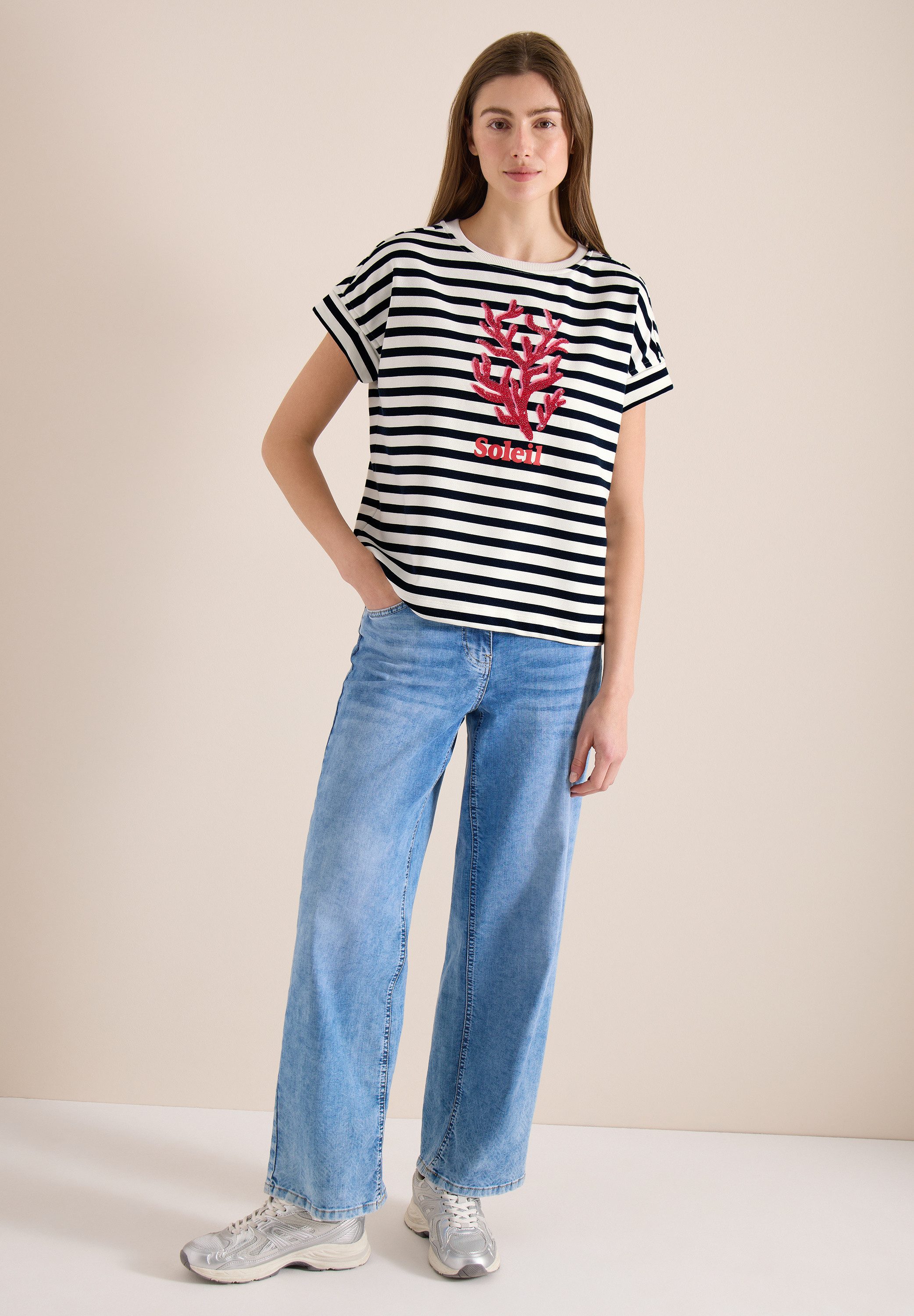 CECIL Sweatshirt im Streifen-Design