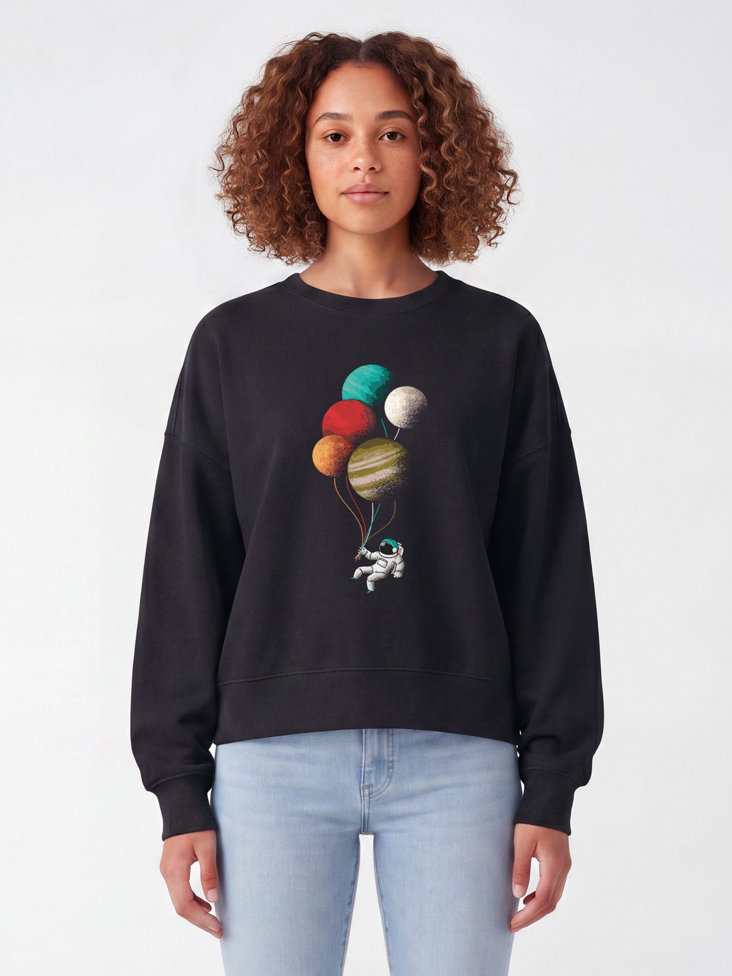 wat? Apparel Sweatshirt Balloon Spaceman