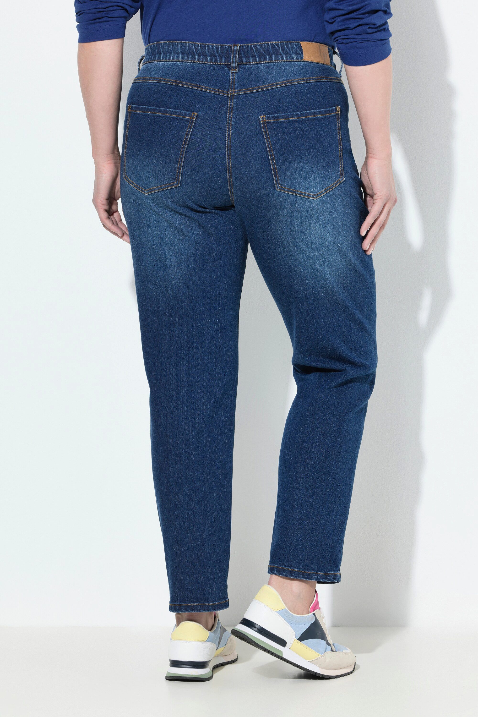 Ulla Popken Regular-fit-Jeans Boyfriend-Jeans 5-Pocket-Schnitt Komfortbund Bestseller – Bild 3 von 4