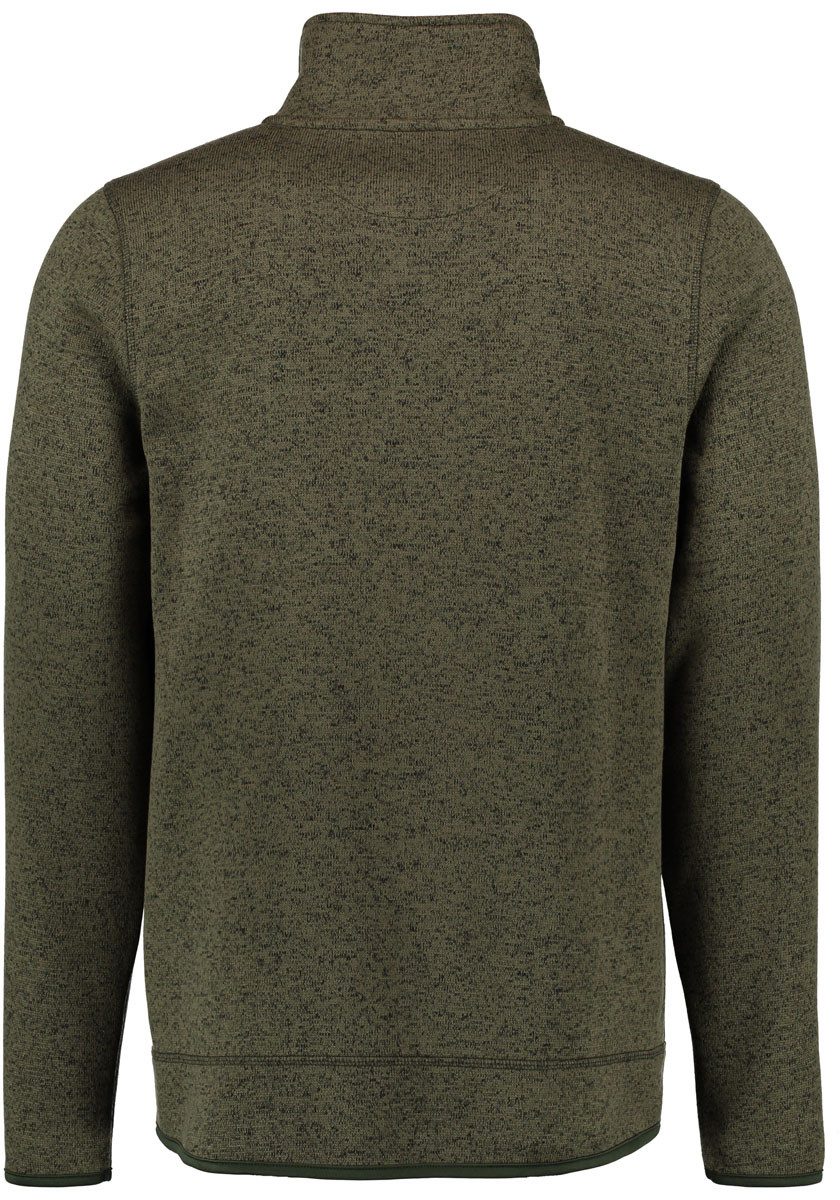 OS Trachten Strickfleecejacke Nucku Outdoorjacke mit Stehkragen und Brustta günstig online kaufen