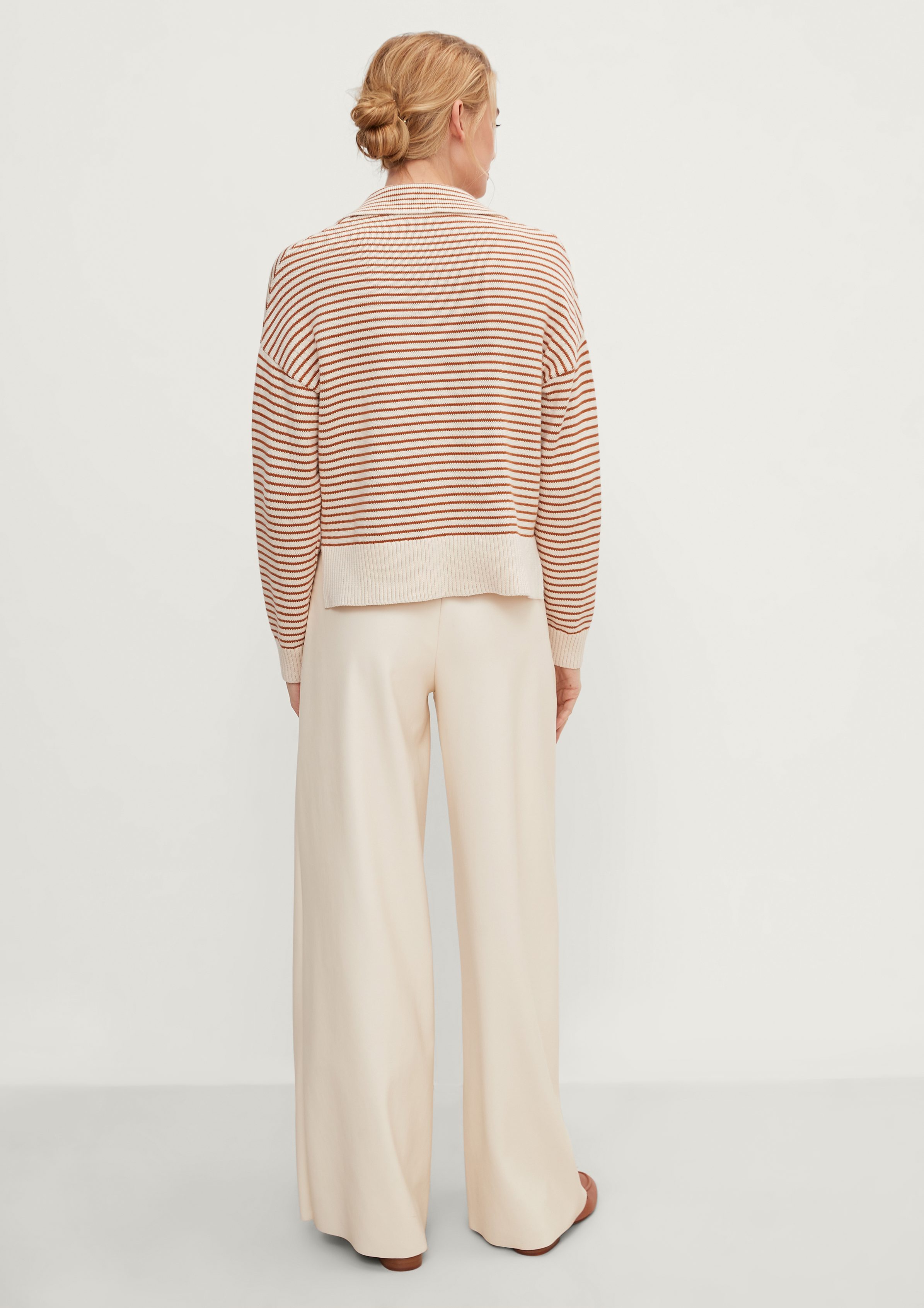Comma Langarmshirt Pullover small Knit Streifen-Design stripes im
