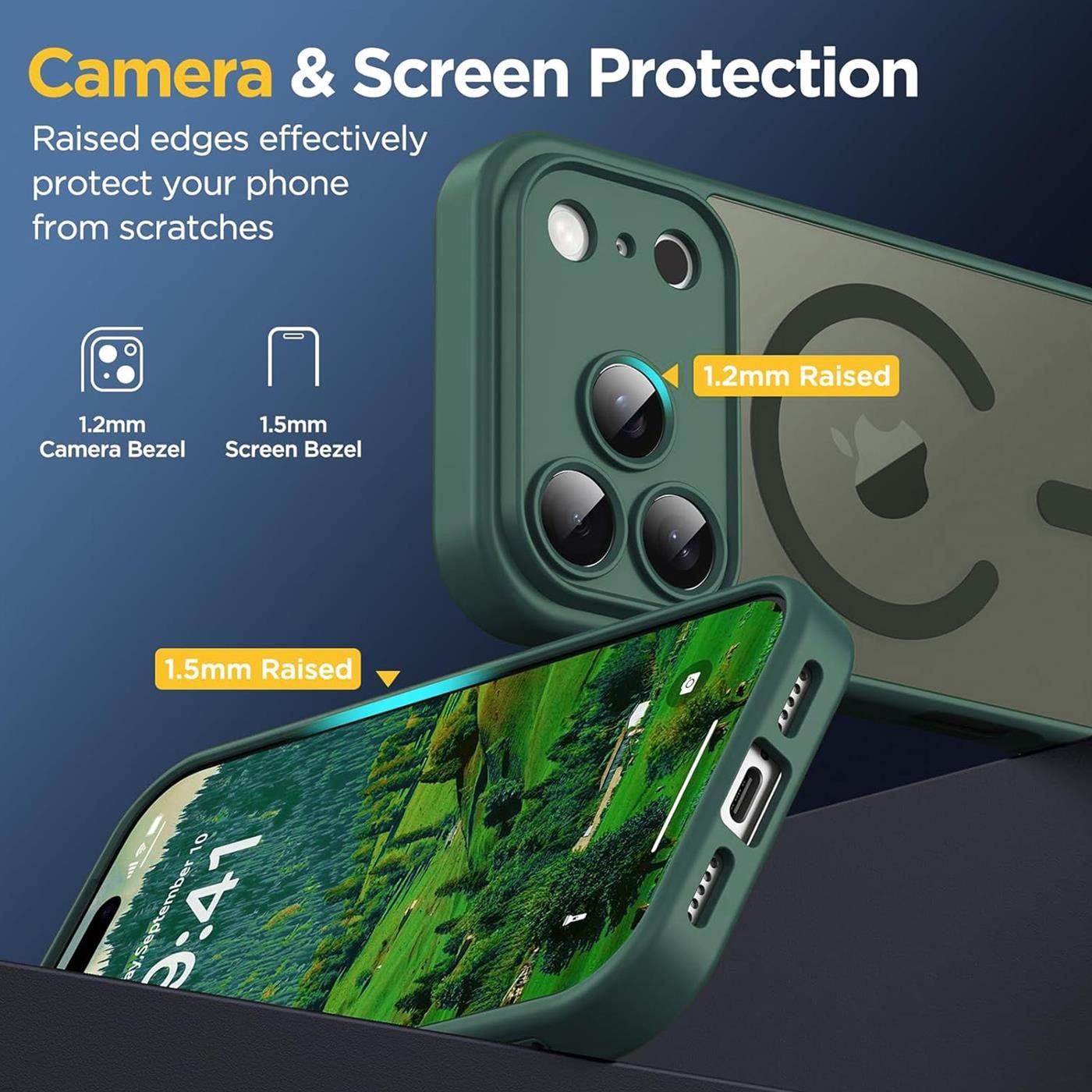 CoolGadget Handyhülle Magnet-Hülle für iPhone 17 Pro Schutzhülle magnetisch 6,3 Zoll, Hülle Matt Stoßfest kompatibel mit Magsafe Zubehör Kameraschutz Case