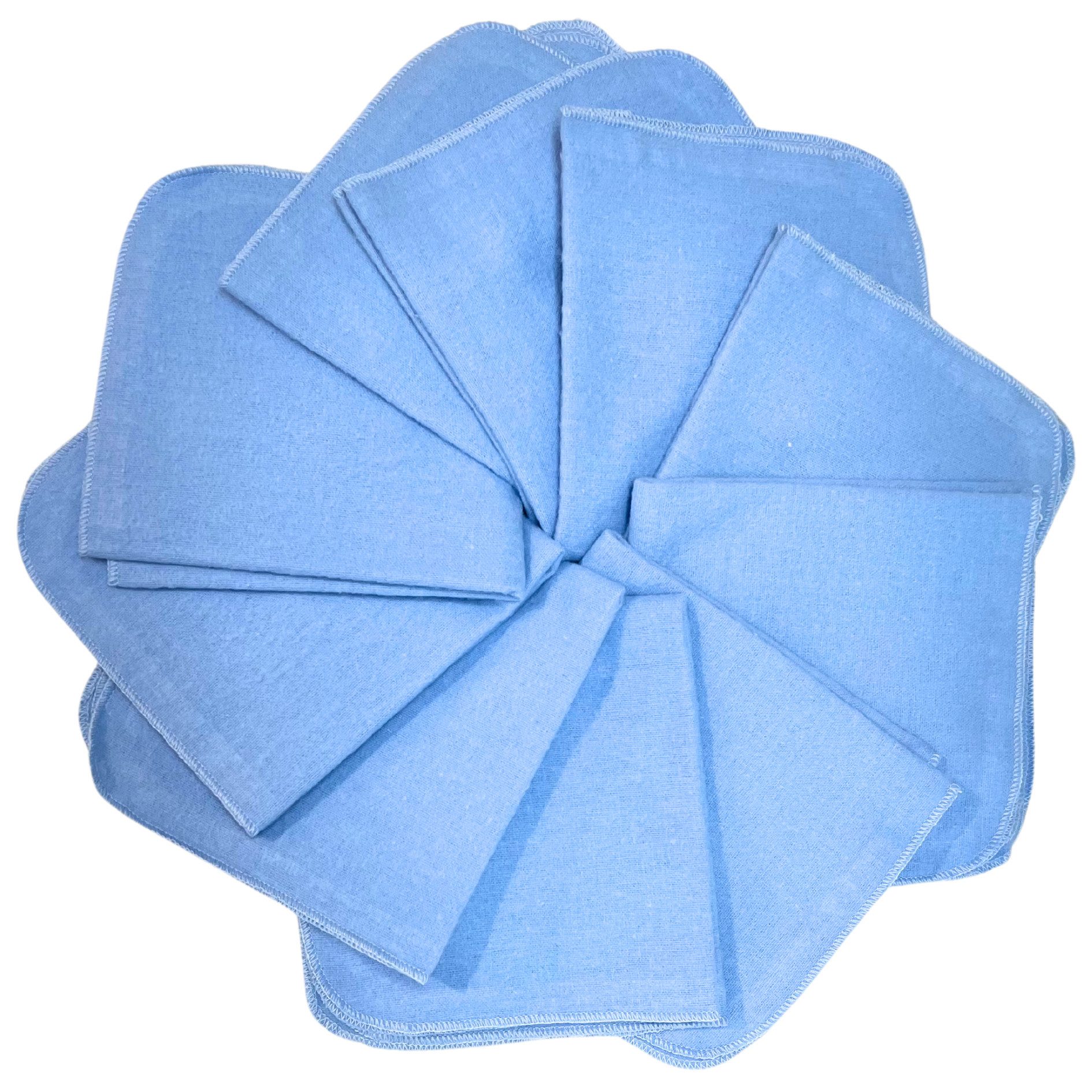 Babymajawelt Waschlappen Ultraweiche Baby Waschlappen Molton Tücher 25x25cm, Baumwolle (10-St), Nachhaltig, DIY-Feuchttücher, Wiederverwendbar, Babyausstattung