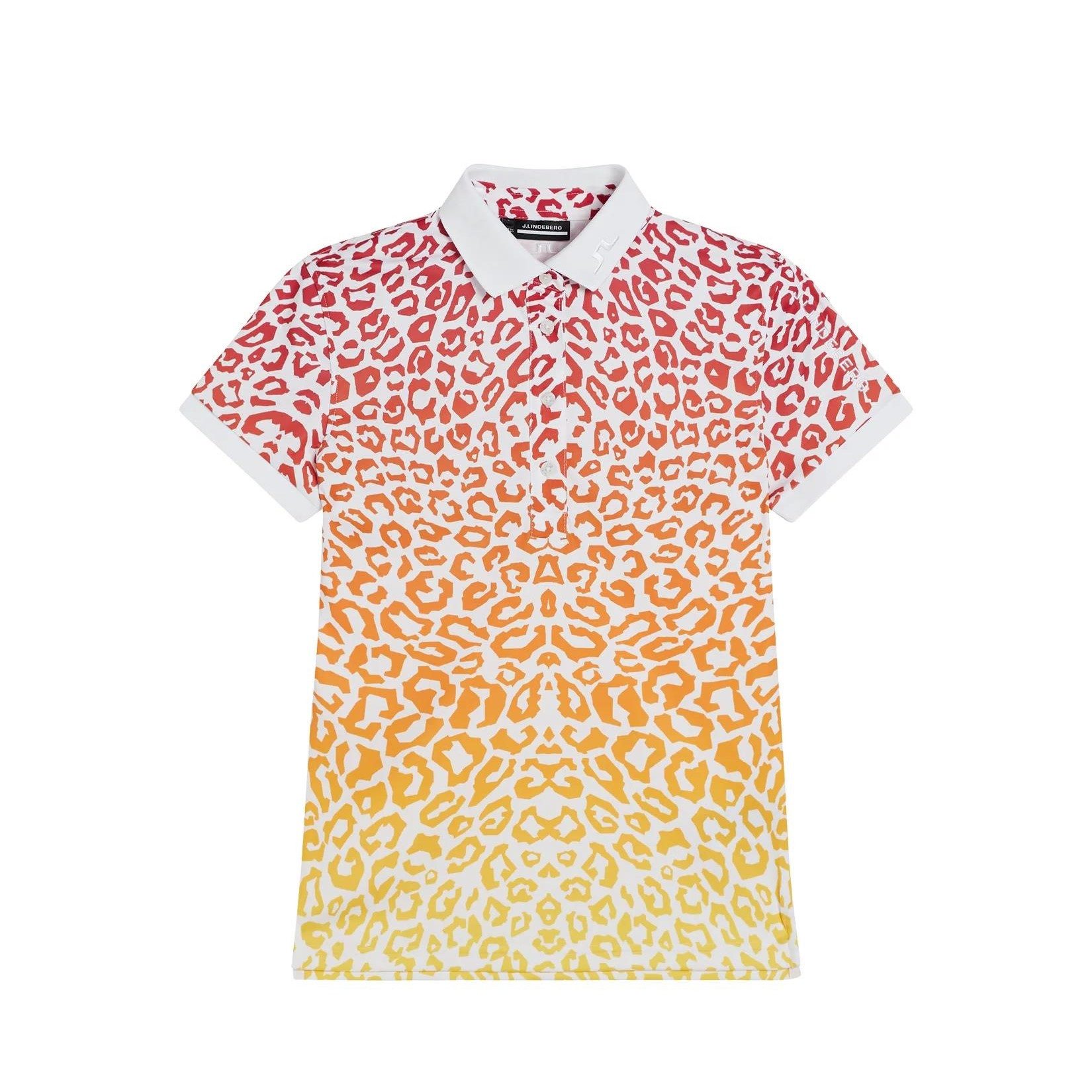J.LINDEBERG Poloshirt J.Lindeberg Golf Polo Tour Tech Leo Print Damen
