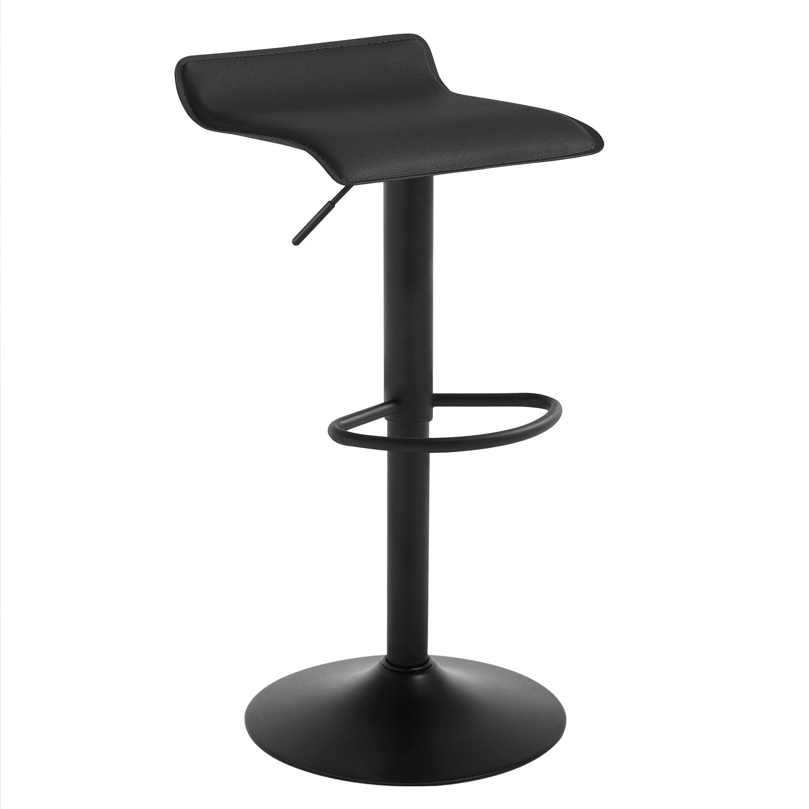 Woltu Barhocker (1 St), Design Hocker stufenlose Höhenverstellung Kunstleder