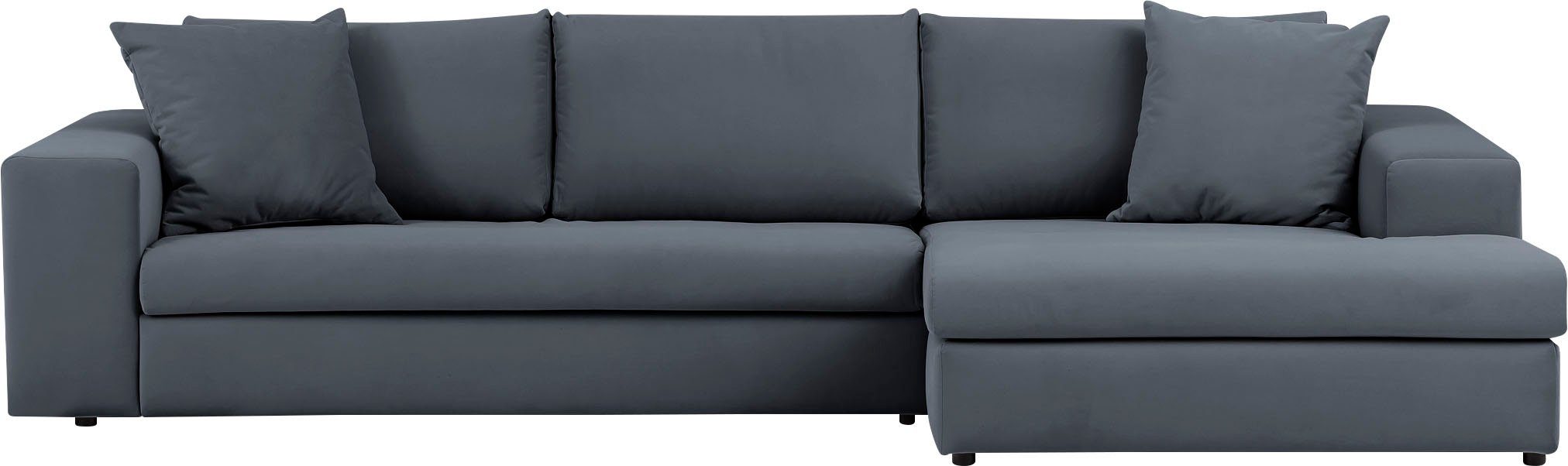 andas Ecksofa "SLEETLAND XXL in Samtvelours oder Vintage-Leder-Optik, L-For günstig online kaufen