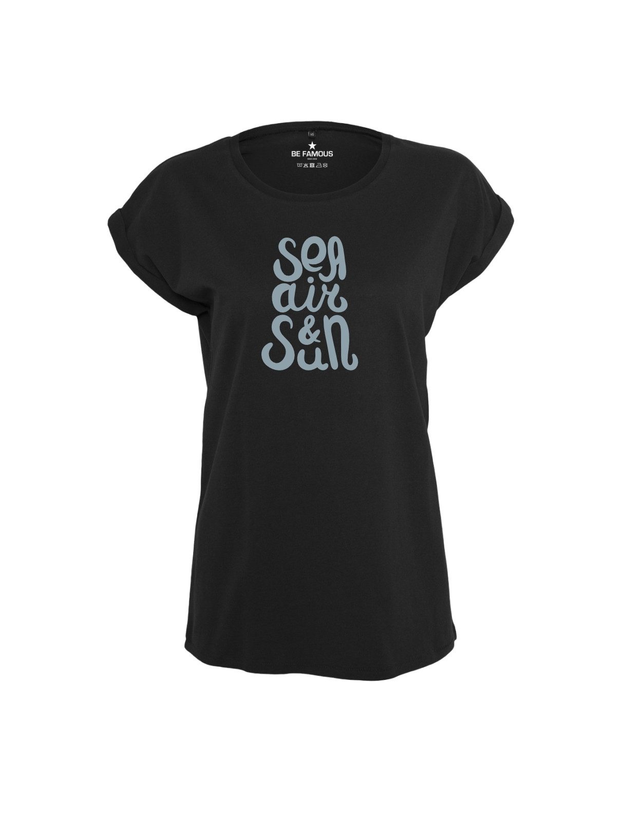 Be Famous Print-Shirt Classic Roll Up SEAIR (1-tlg., keine)