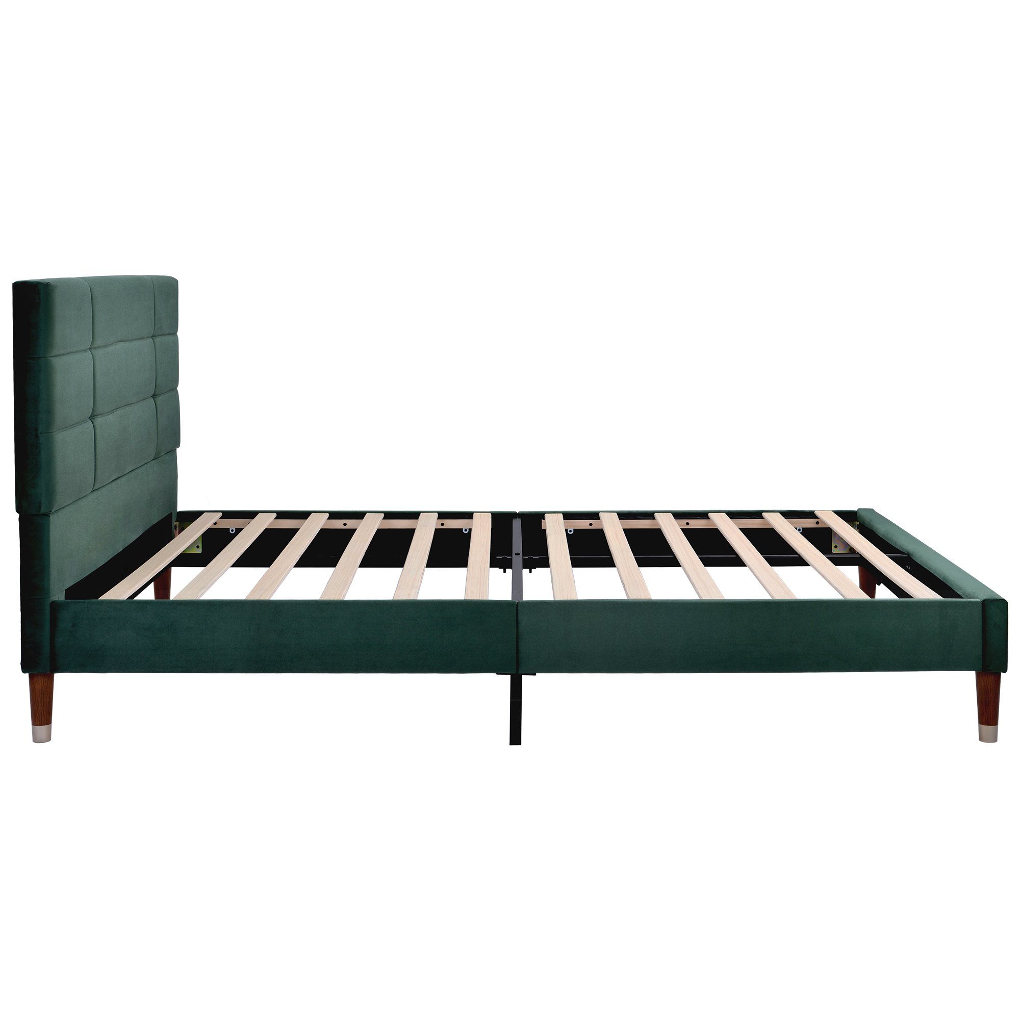 oder (mit Polsterbett Doppelbett Funktionsbett Matratze Grün Bett 140x200cm REDOM Matratze) Holzbett ohne Massivholzbett