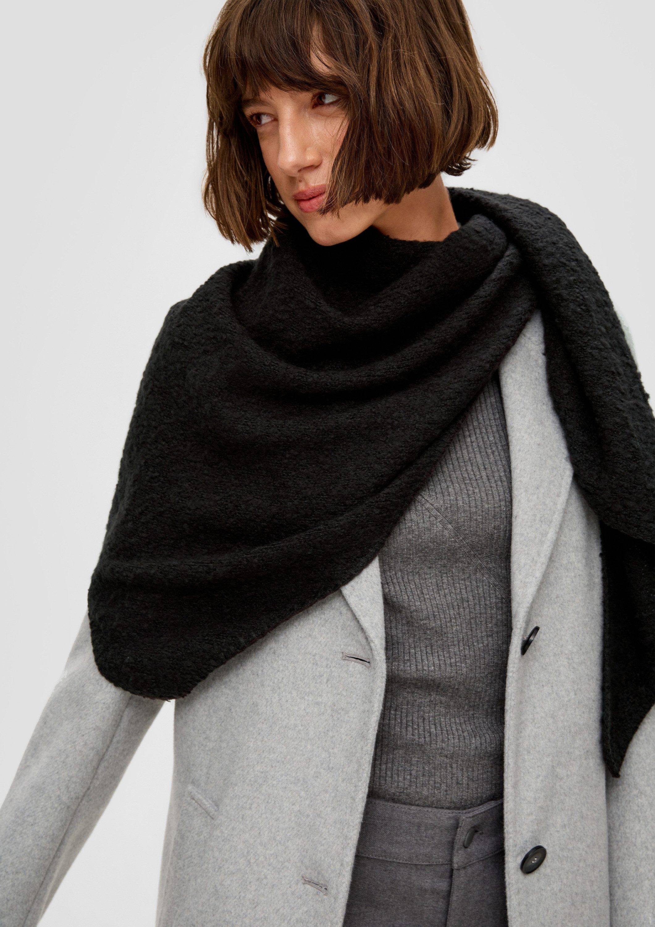 s.Oliver Schal Tuch, Gestricktes Dreieckstuch günstig online kaufen