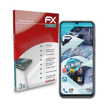 atFoliX Schutzfolie Displayschutzfolie für Ulefone Note 10P, (3 Folien), Ultraklar und flexibel
