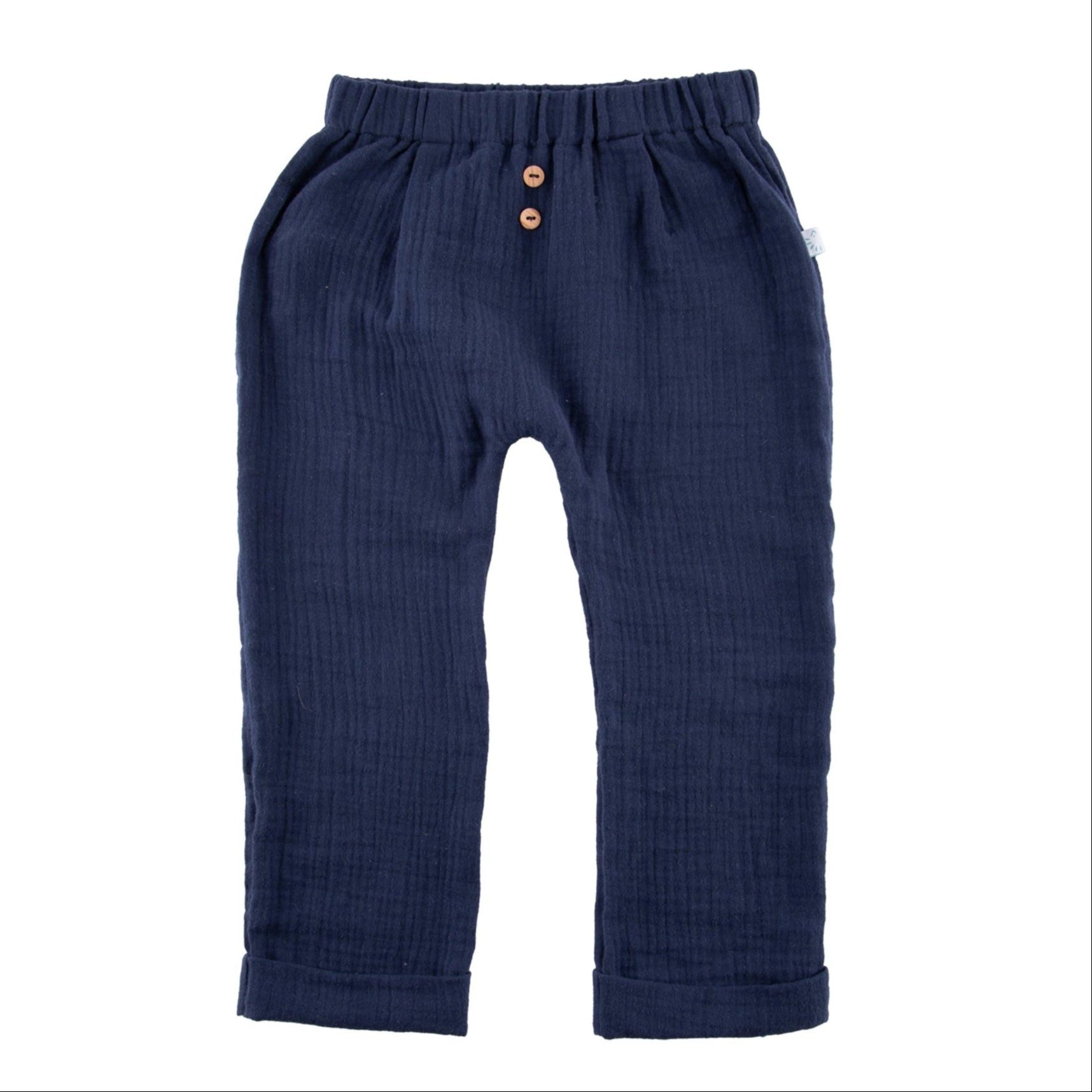 Popolini Chinos iobio Musselin Babyhose lang für heiße Tage