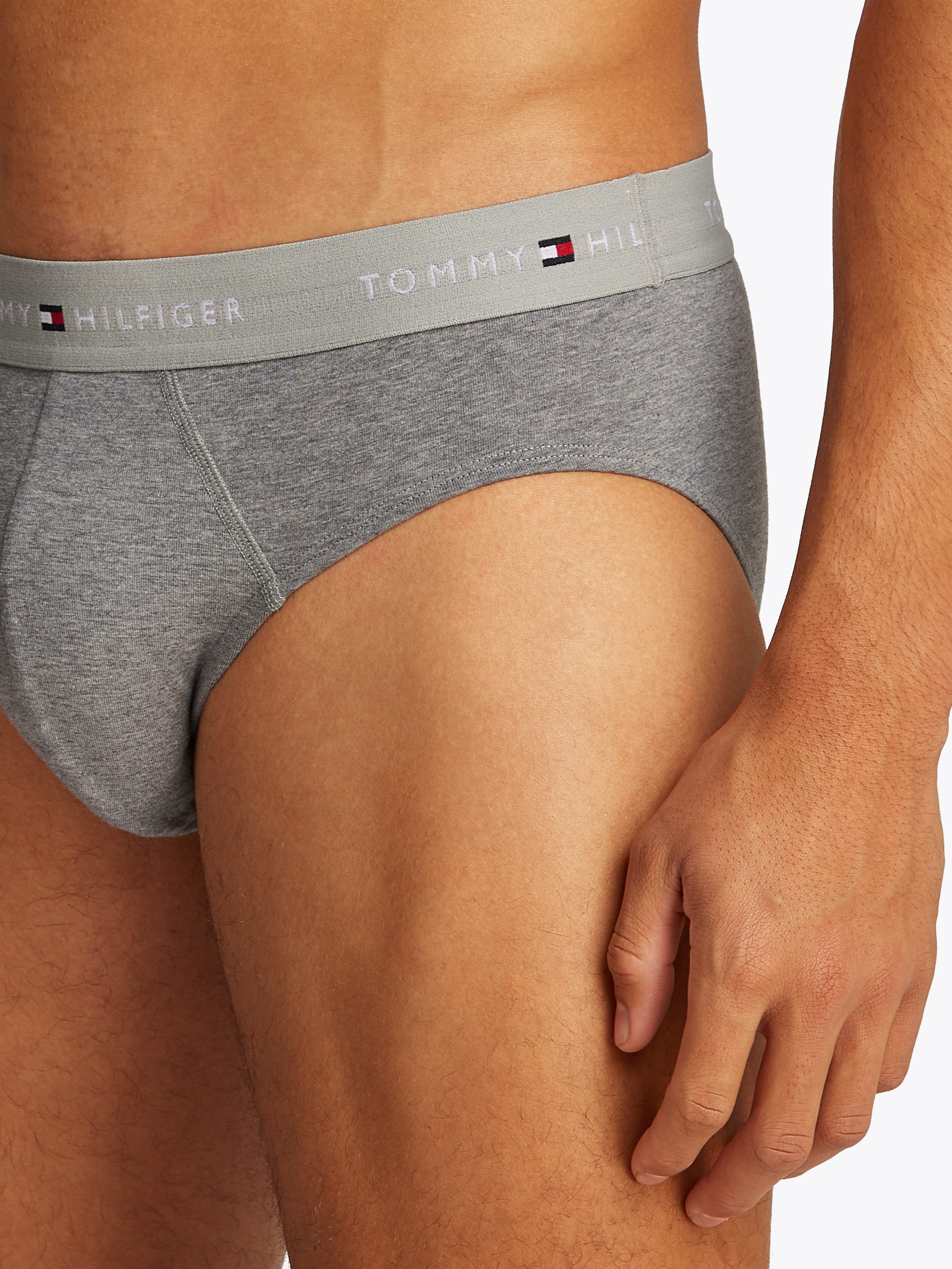 Tommy Hilfiger Underwear Slip 3P BRIEF DTM (Packung, 3-St., 3er) mit Logo-Elastikbund