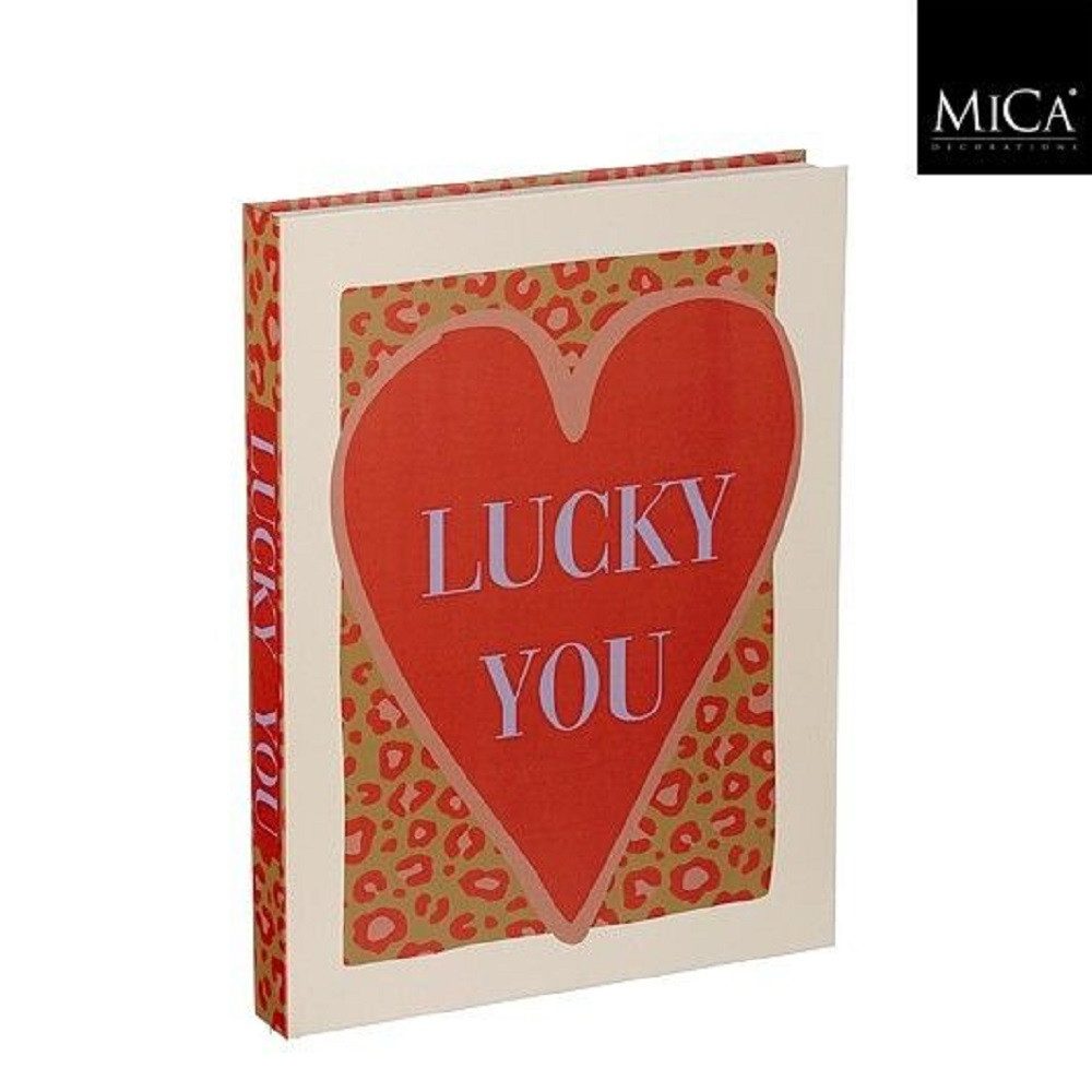 edelman Dekoobjekt MICA Dekorationsbuch "Lucky You", Rot, 1201205 (1 St)