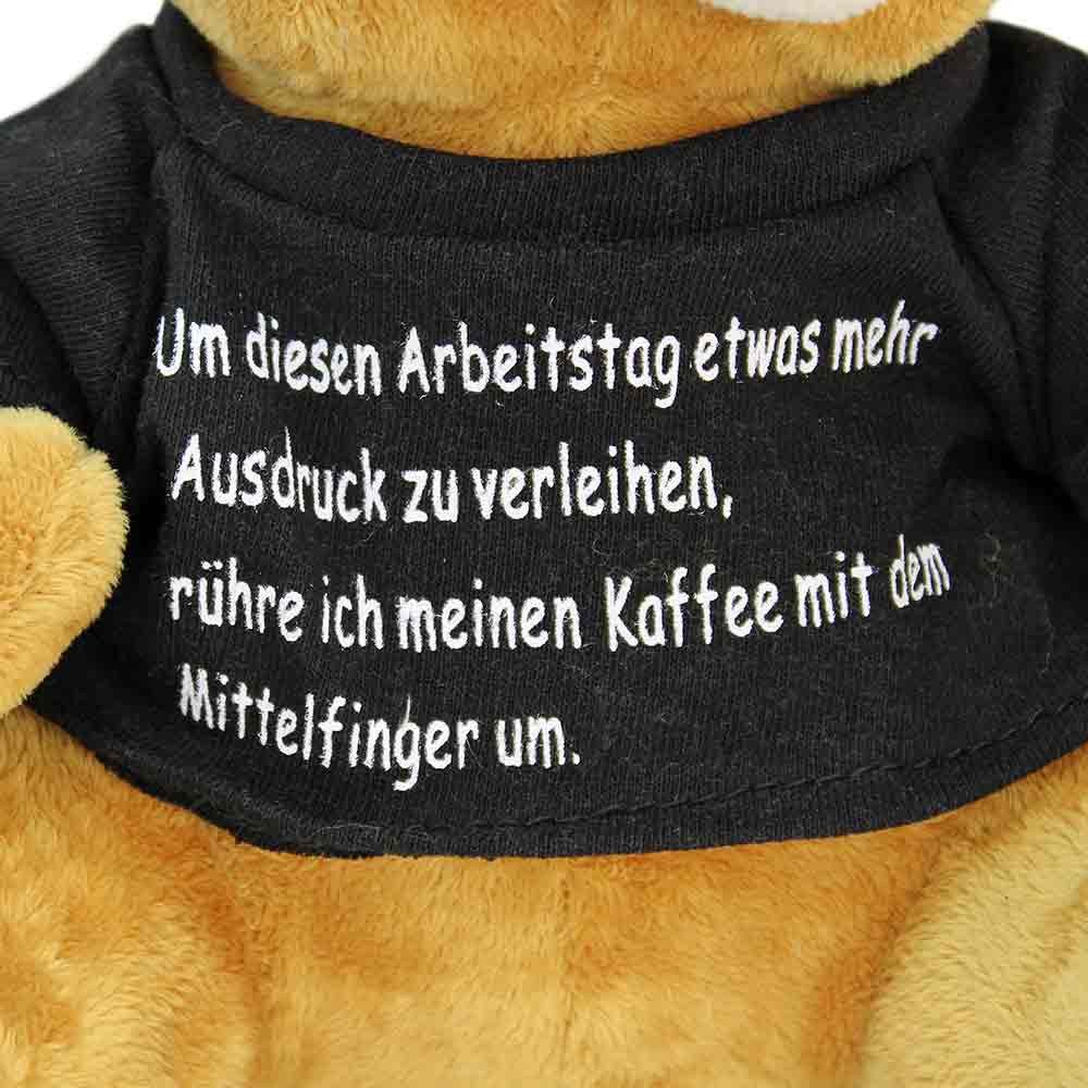 Euro Souvenirs Kuscheltier Teddy mit witzigem Spruch auf Shirt "Chef" - ca. 30 cm (1-St)