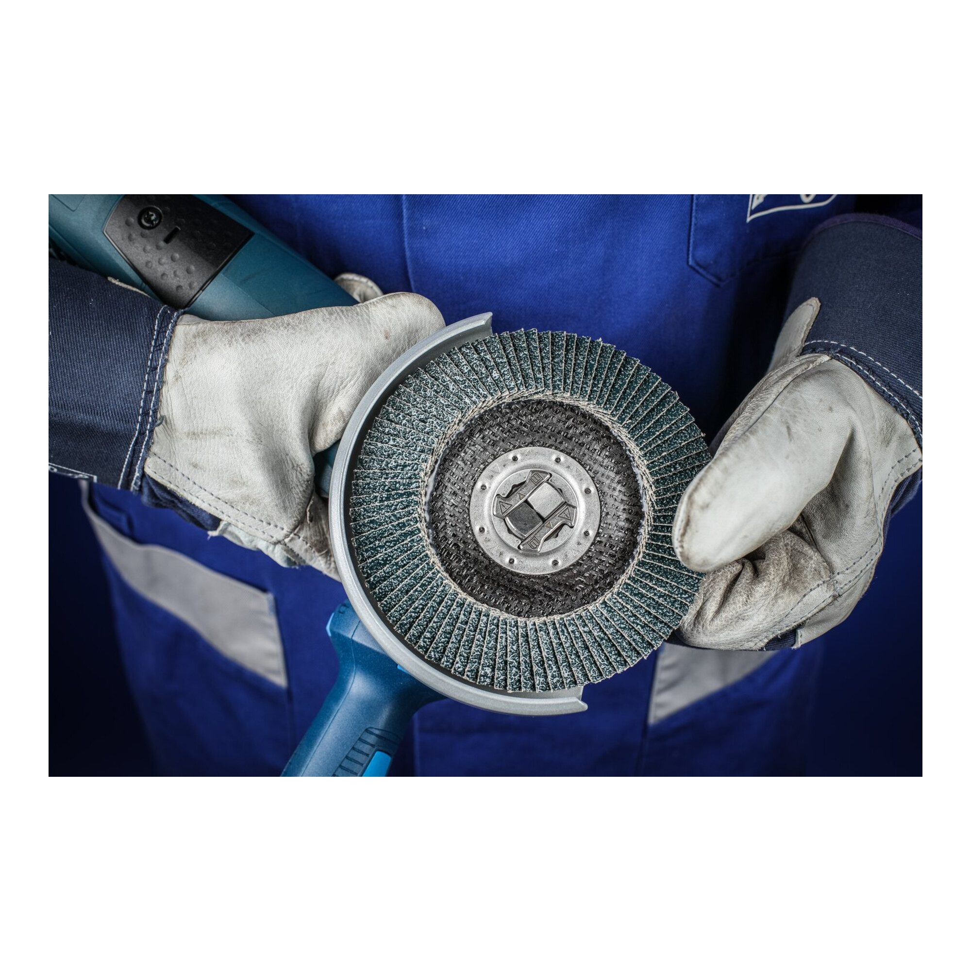 Pferd Schleifscheibe PFERD TOOLS POLIFAN POWER Fächerscheibe PFC 125 mm X-LOCK konisch Z80