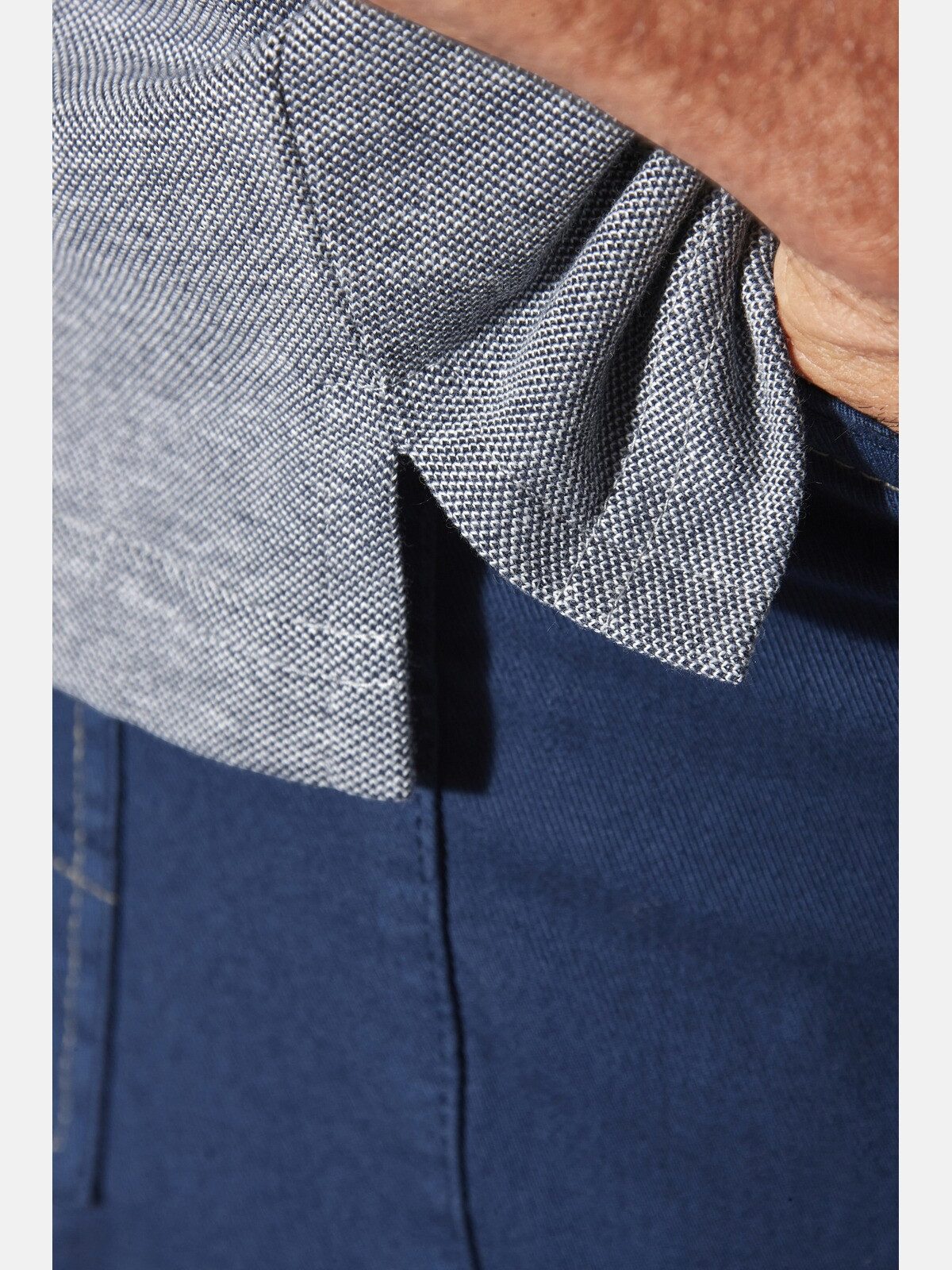 Jan Vanderstorm Poloshirt HERFINN in Melange-Optik – Bild 5 von 5