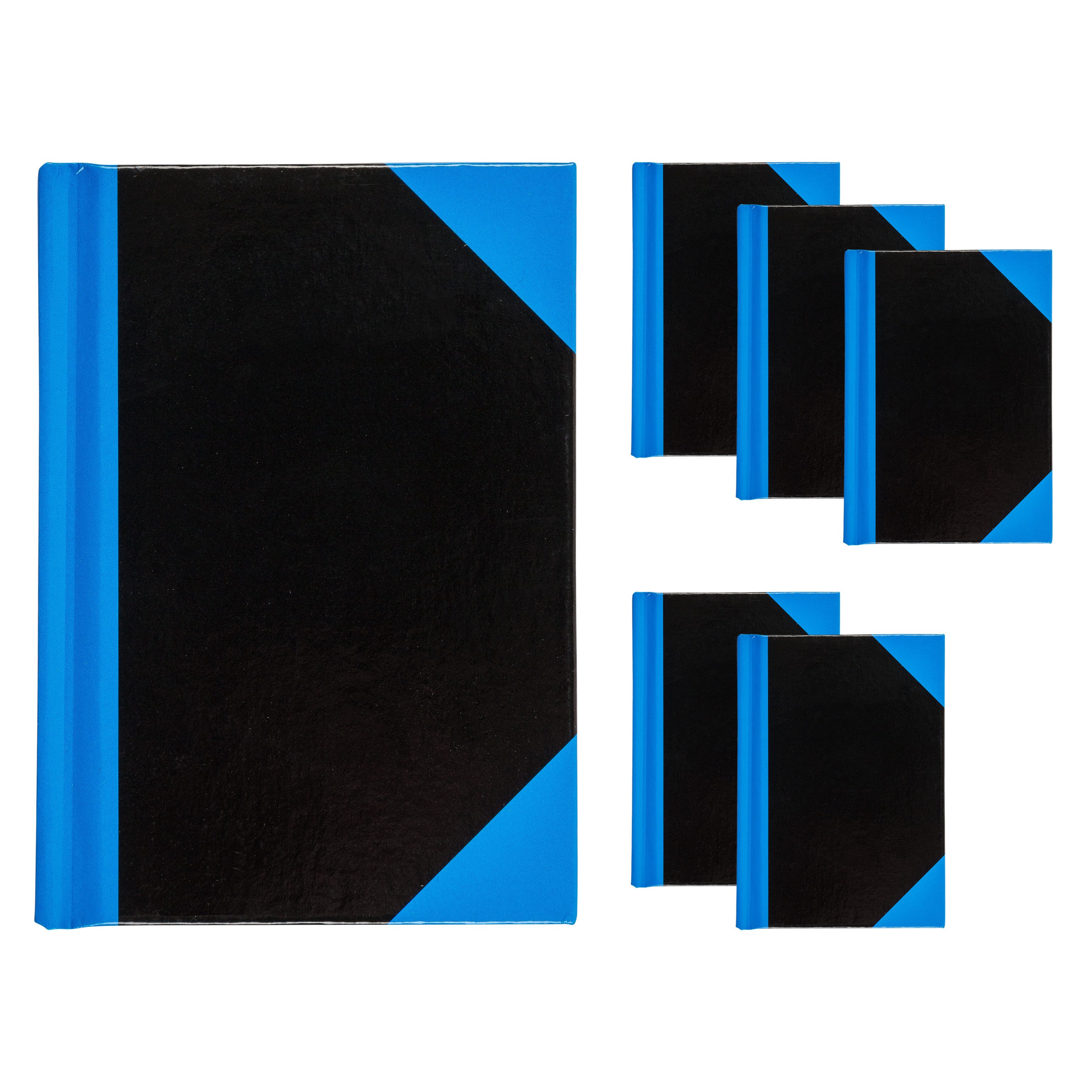 Idena Notizbuch Idena Bundle Notizbücher Kladden liniert 96 Blatt 70g/m² schwarz/blau