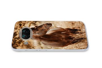 MuchoWow Handyhülle Pferd - Sonne - Porträt - Natur - Braun, Phone Case, Handyhülle Xiaomi Mi 10T Lite, Silikon, Schutzhülle
