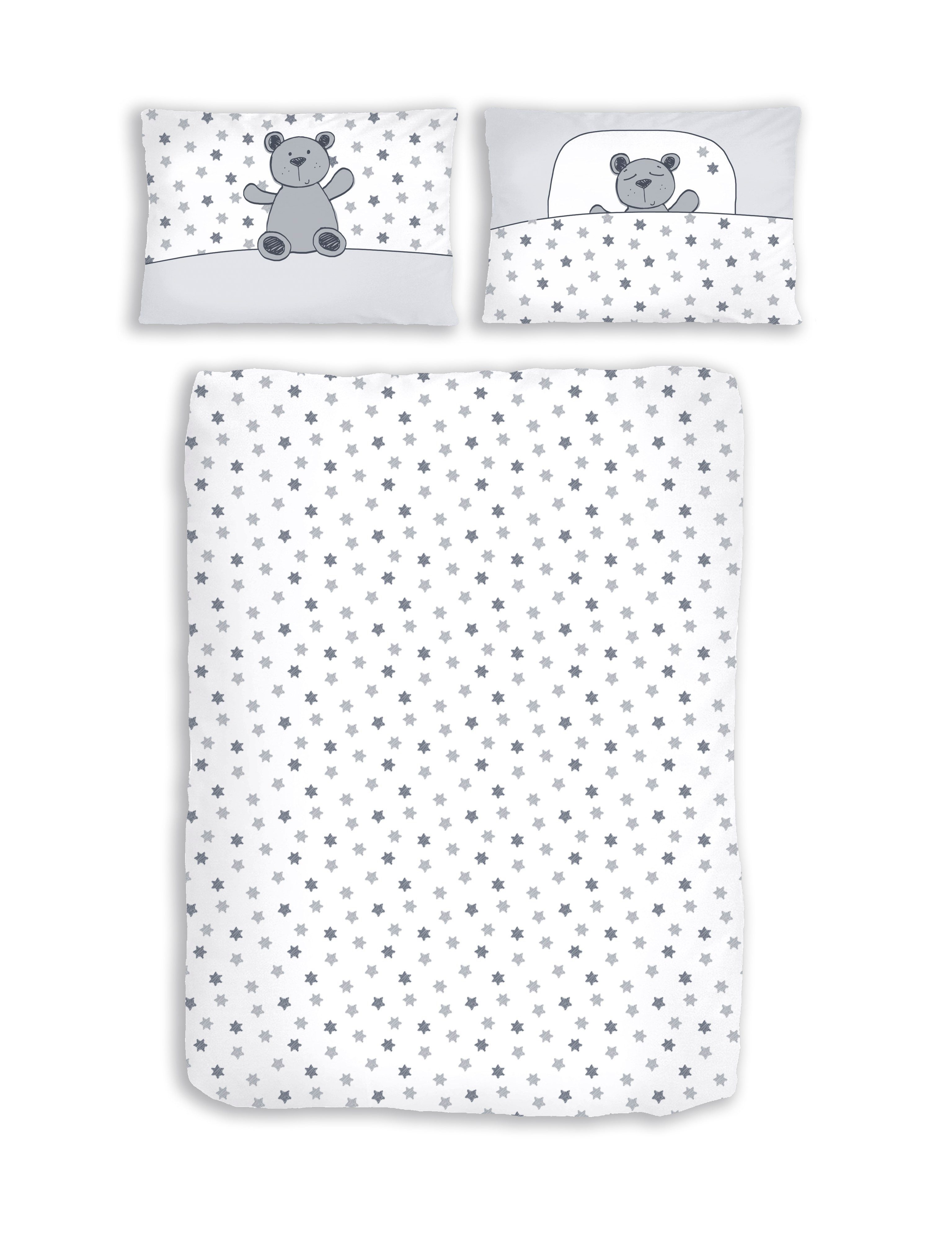 Träumschön Kinderbettwäsche Premium Set aus Baumwolle 100x135 cm - 40x60 cm, Baumwolle, 2 teilig, mit Reißverschluss, luftig und leicht