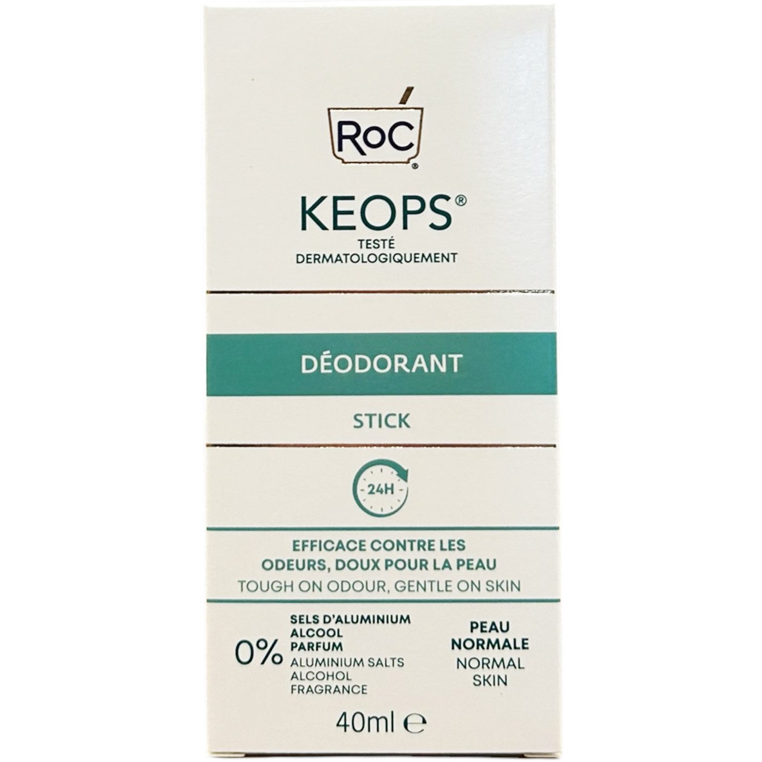 Roc Deo-Roller Keops 24H Deo Stick - Normal Skin - 0% Alcohol