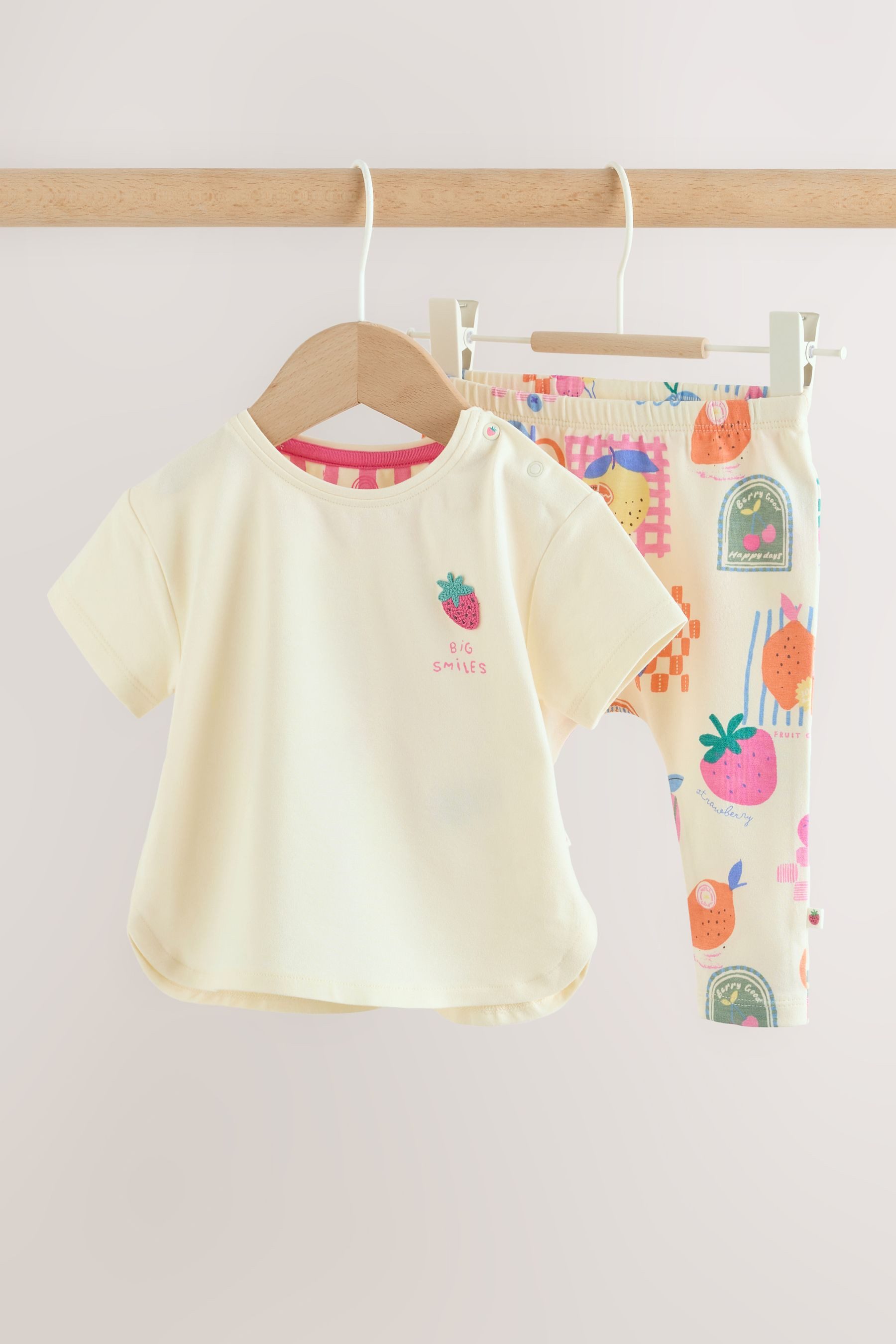 Next Shirt & Leggings 2-teiliges Baby-Set, Kurzarm-Oberteil + Leggings (2-tlg)