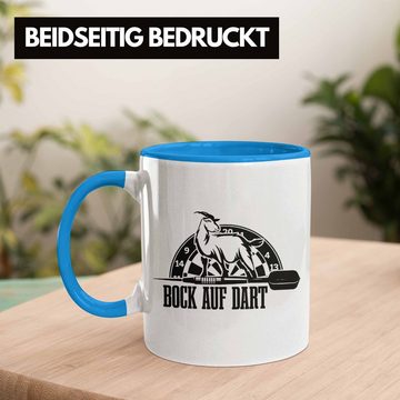 Trendation Tasse Lustige Tasse Dartspieler als Geschenkidee Darts Spieler Geschenk