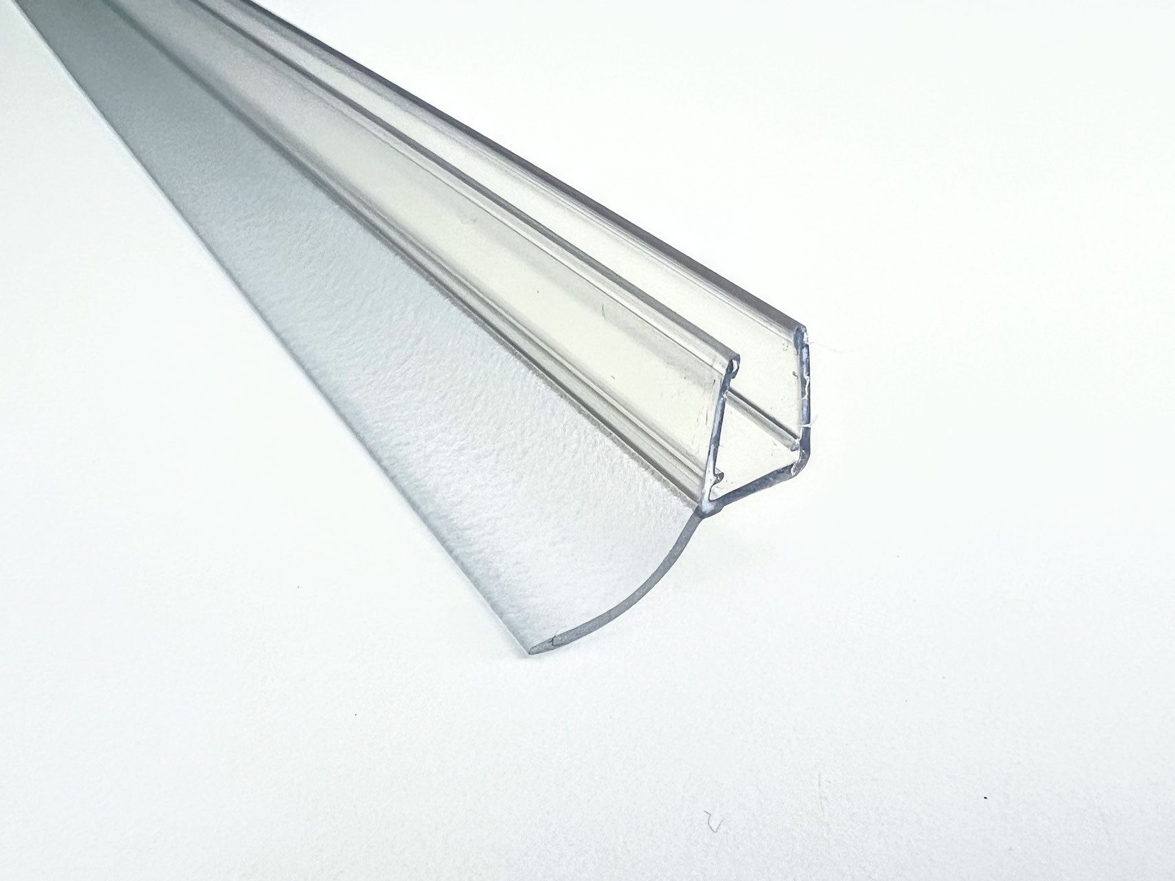 Kristhal Dusch- & Baddesign Duschdichtung Streifdichtung mit langer schräger Dichtfahne, L: 100 cm