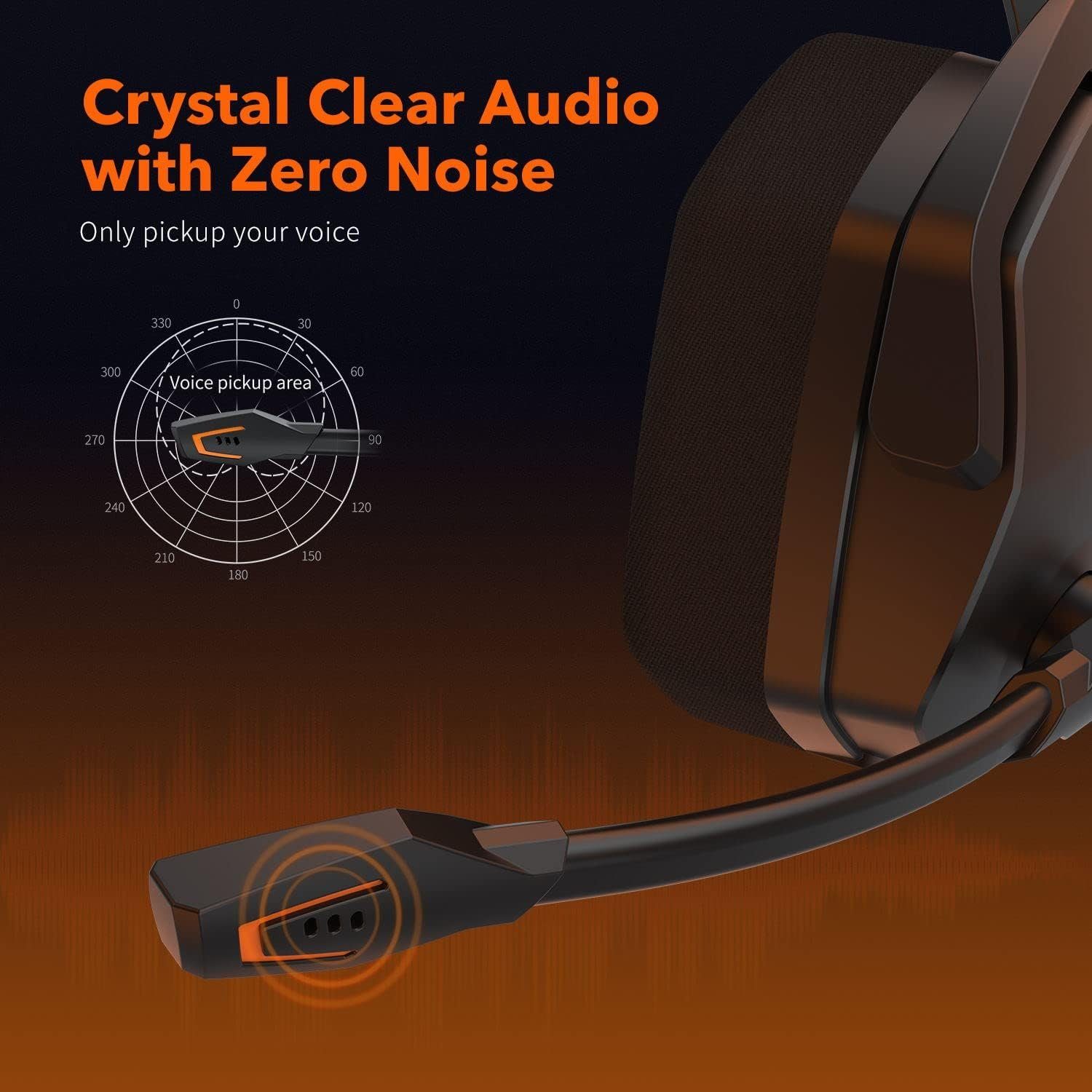 Noise One Stereo-Kopfhörer (Unidirektionales Kabelsteuerung) Xbox NUBWO PS4 Geräuschunterdrückung Cancelling-Mikrofon, Gaming-Headset mit
