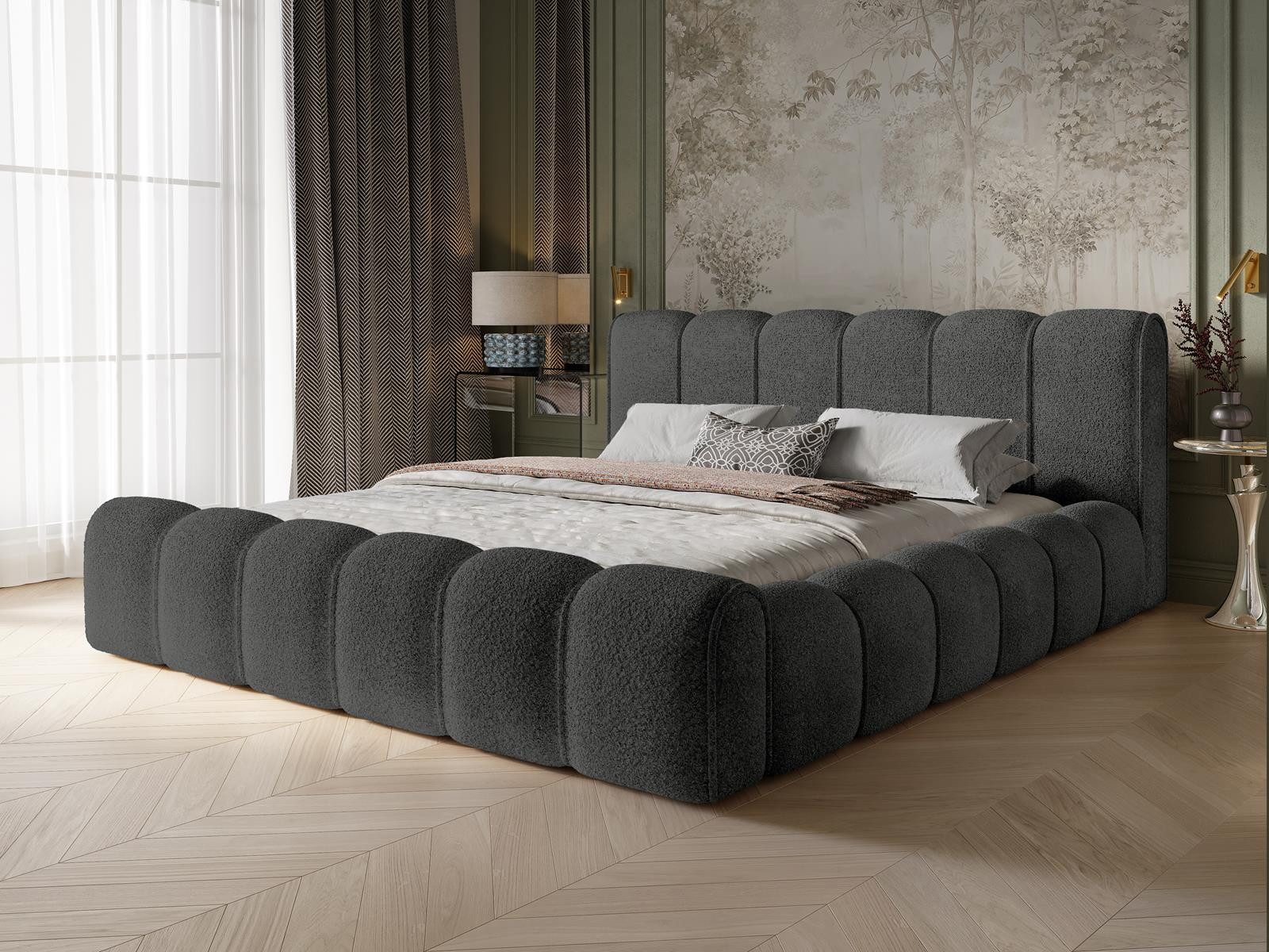 Compleo Polsterbett Schlafzimmerbett, luxuriöses Bett, Designermöbel, günstig online kaufen