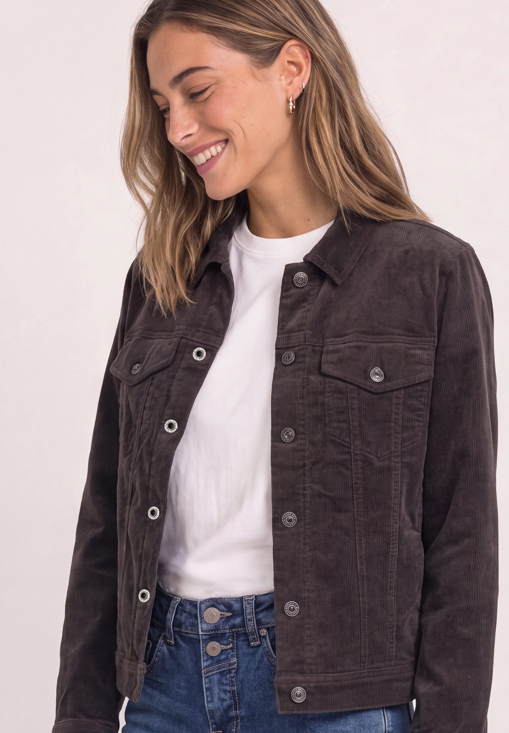 STREET ONE Cordjacke mit Brusttaschen