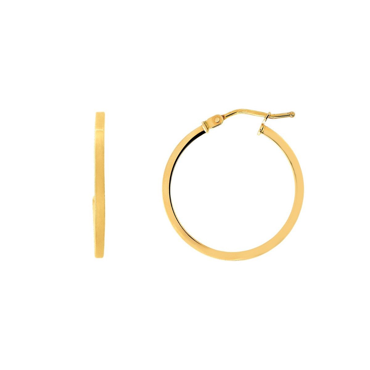 Paar Creolen Creolen Damen Fine Basic 585er Gelbgold 22 mm XG14K6023G