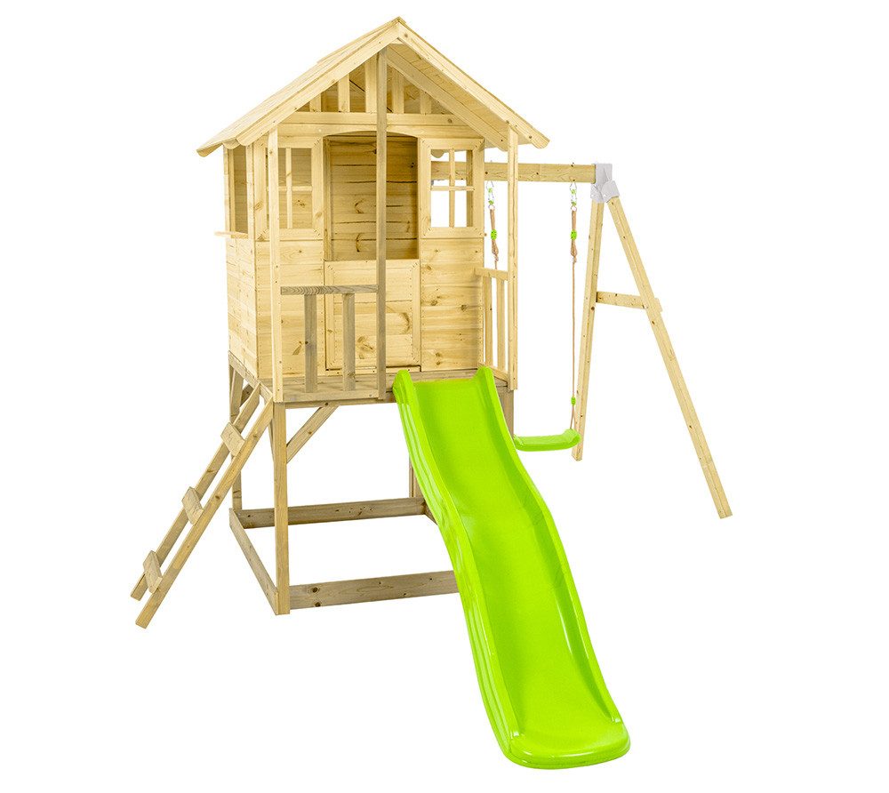 Zwerkules Spielhaus Villa 2, Einfach zusammengebaut, Altersempfehlung ab 3 J., LxBxH 352x280x224cm